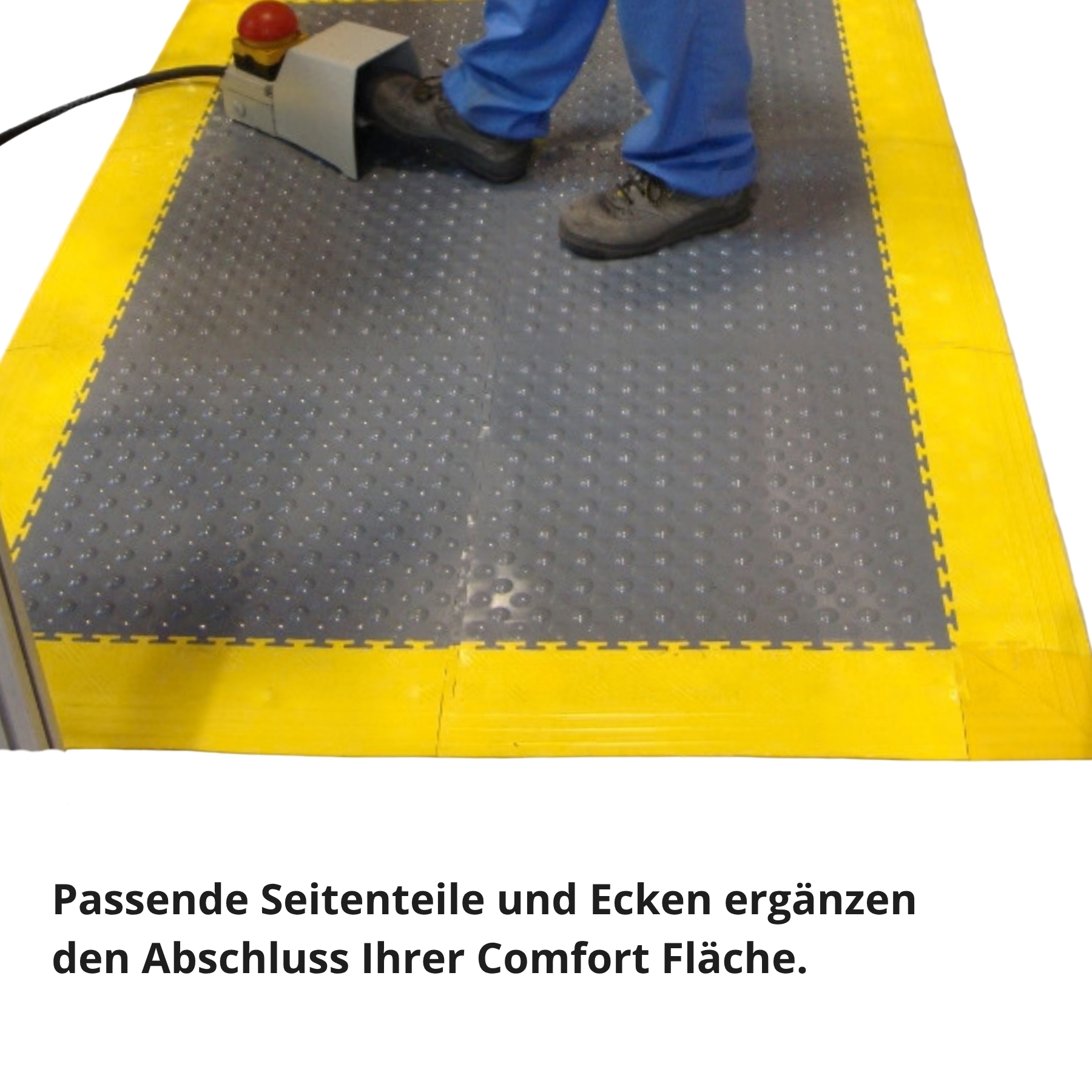 Flexi-Tile PVC Klickfliese Comfort Schwarz 14mm