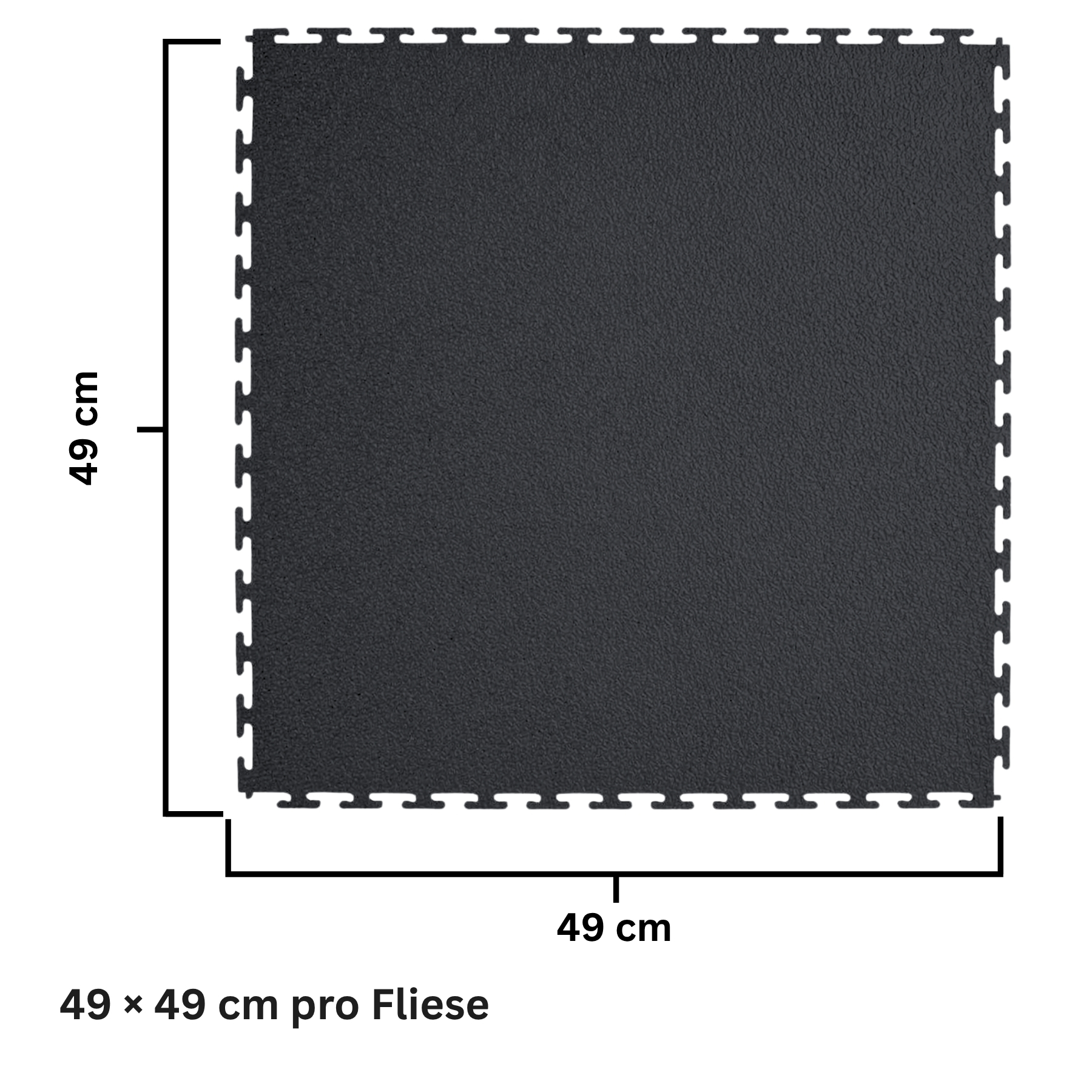 PVC-Garagenfliese Anthrazit Premium 10mm