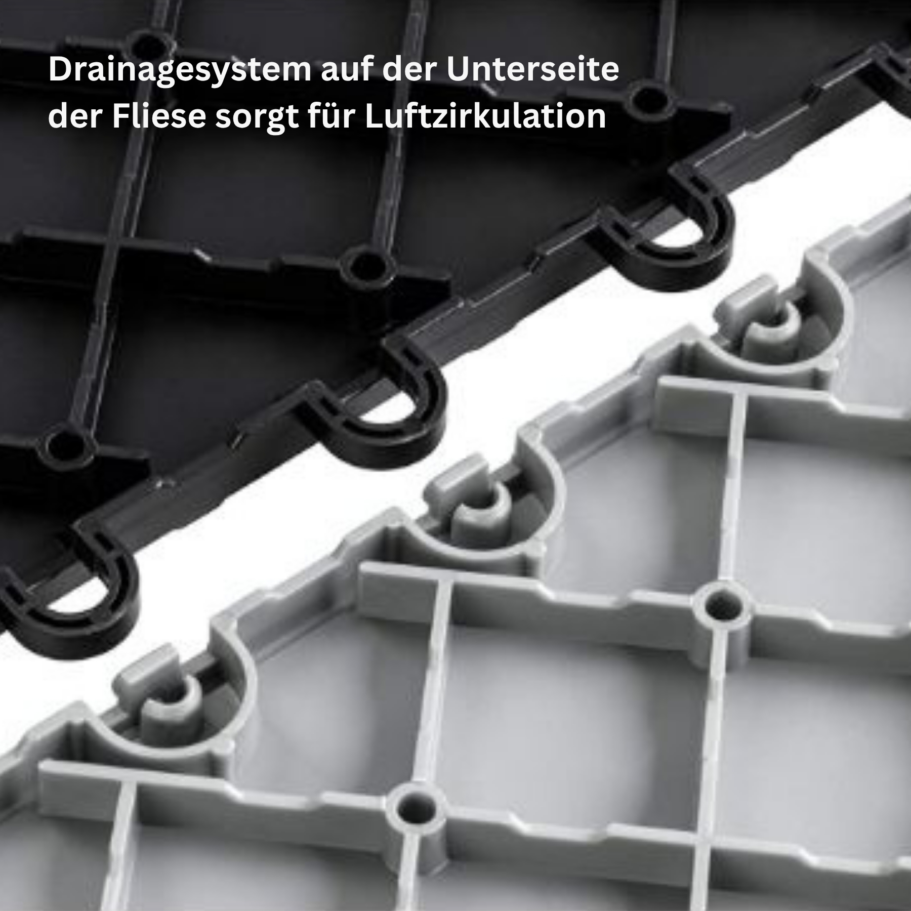 Ribtrax Pro Garagenfliesen Paket Gitter Rund I 19qm