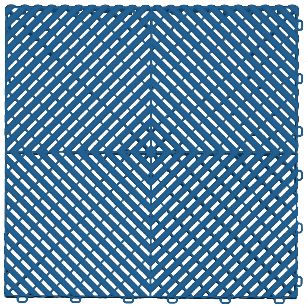 Ribtrax Pro Garagenfliese in Ozeanblau