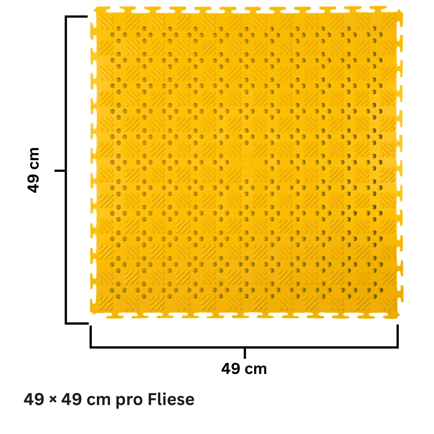 Flexi-Tile PVC Klickfliese Open Gelb 14mm