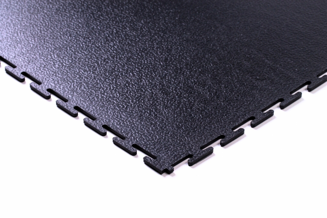 PVC Klickfliese Schwarz "Premium" 4,5 mm