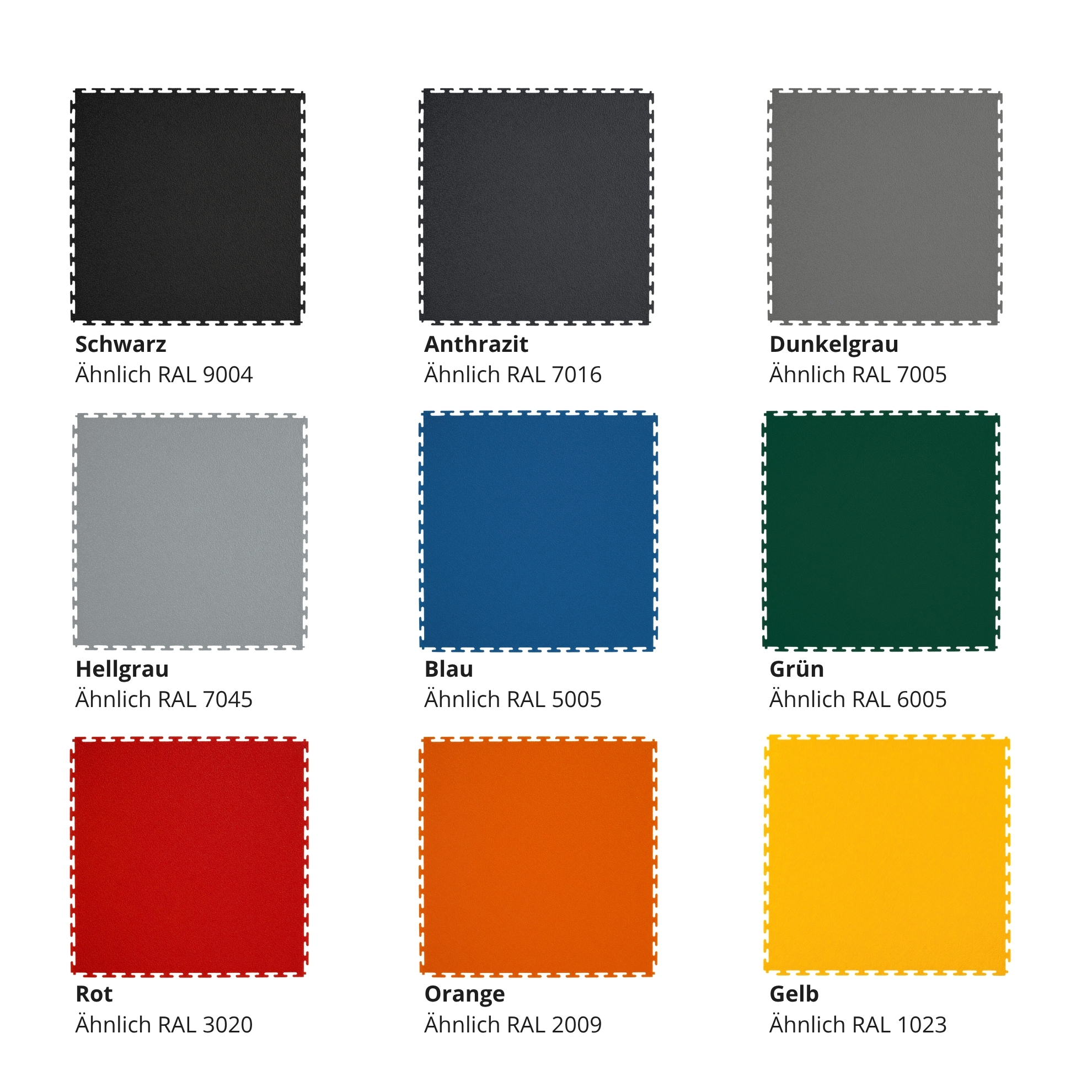 Flexi-Tile PVC-Garagenfliese Schwarz Premium 4,5mm