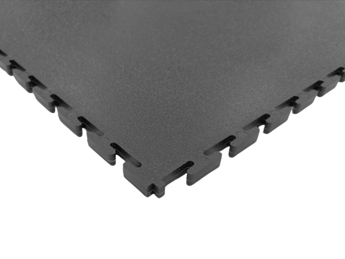 Dunkelgraue Flexi-Tile Premium Garagenfliese 10 mm mit Hammerschlagoberfläche