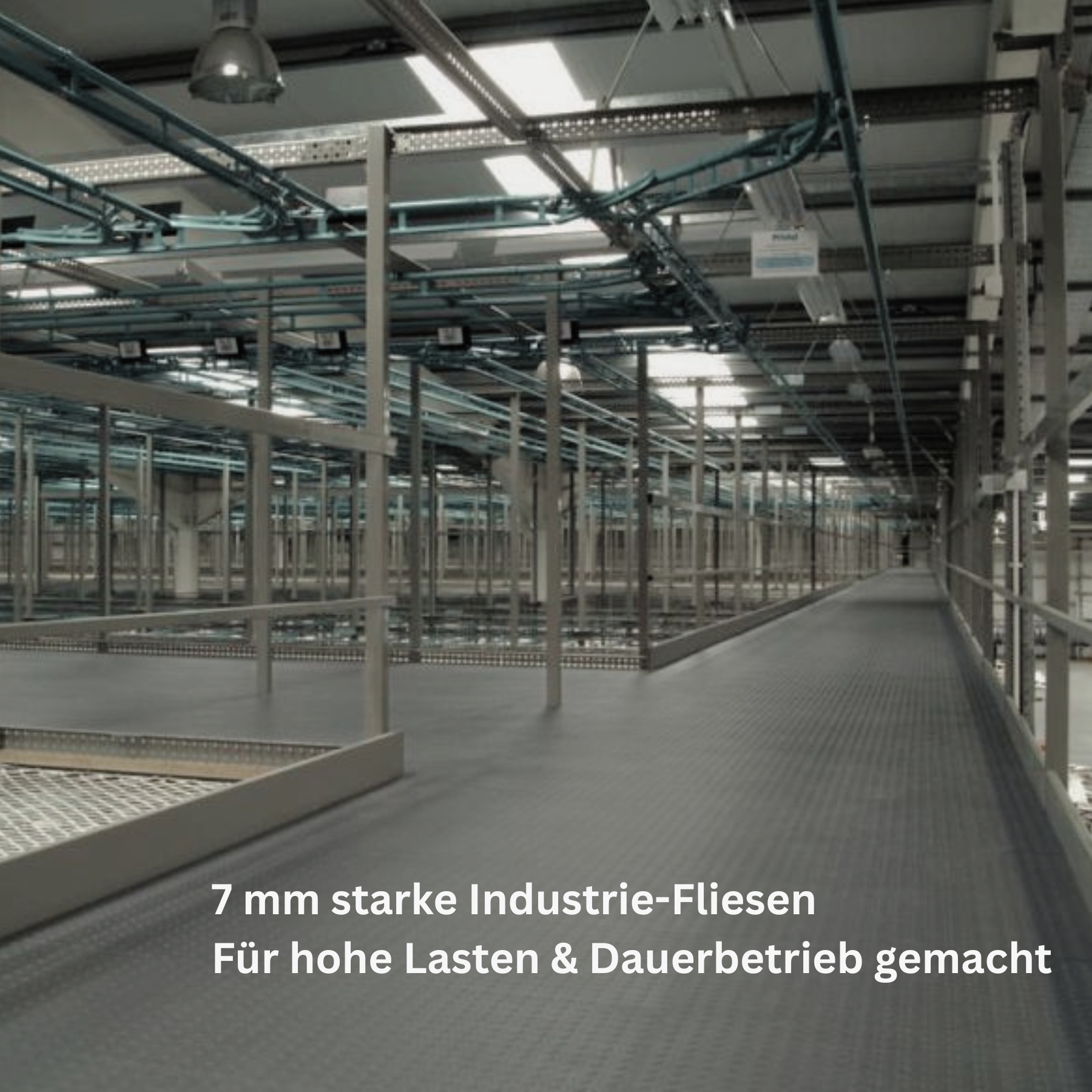 Flexi-Tile PVC-Industriefliese Premium 7mm Genoppt