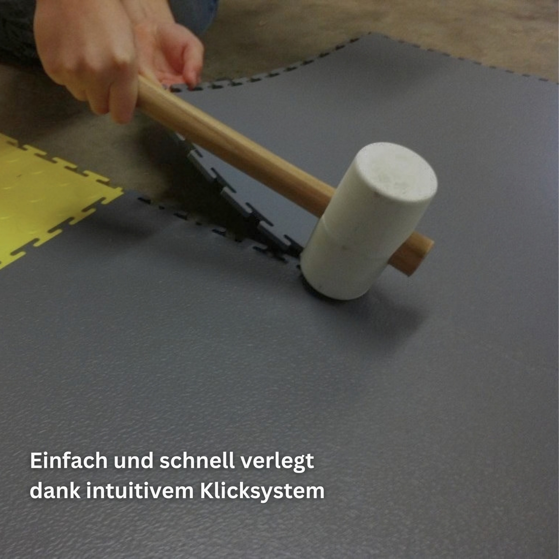Flexi-Tile PVC-Industriefliese Dunkelgrau 7mm