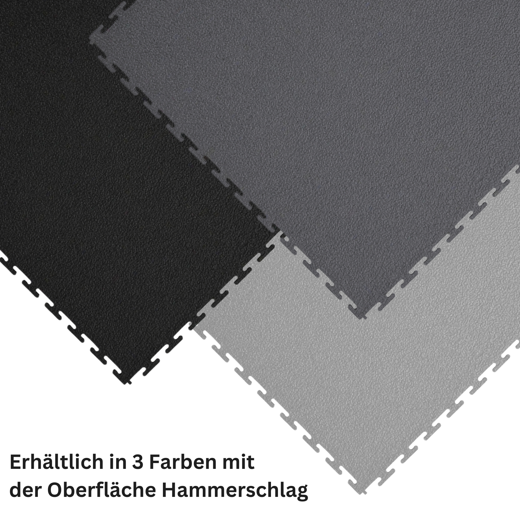 Flexi-Tile PVC-Garagenfliese Schwarz 10mm