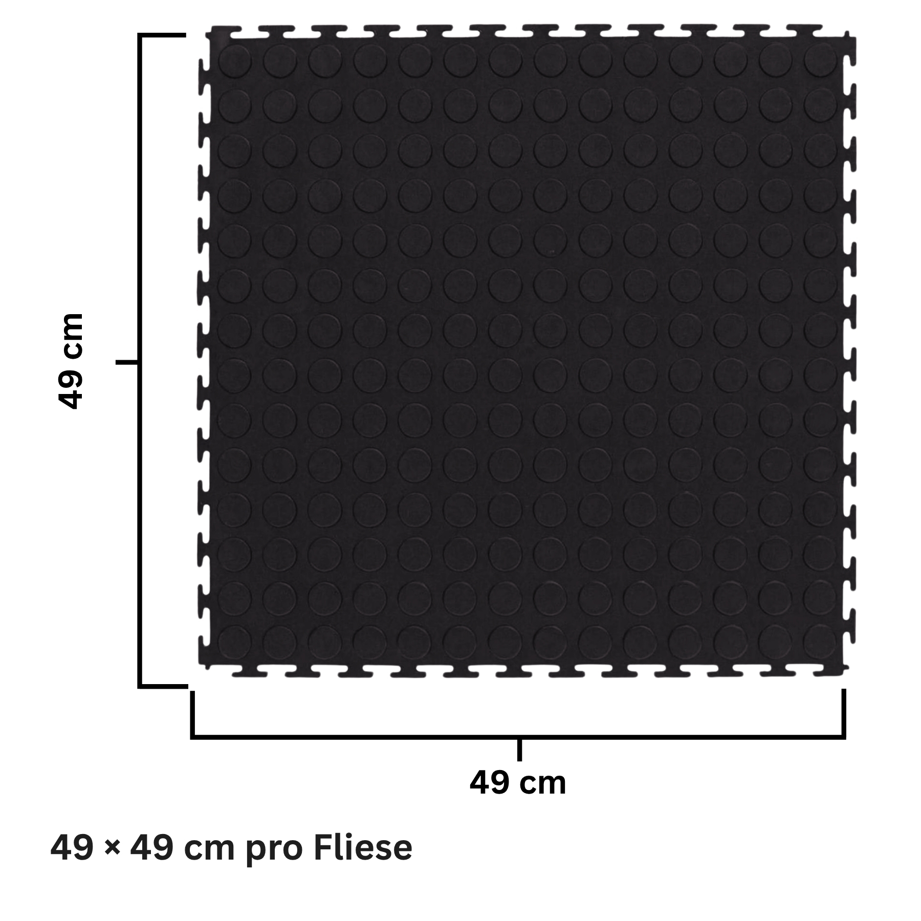 Flexi-Tile PVC-Garagenfliese Premium 4,5mm Genoppt