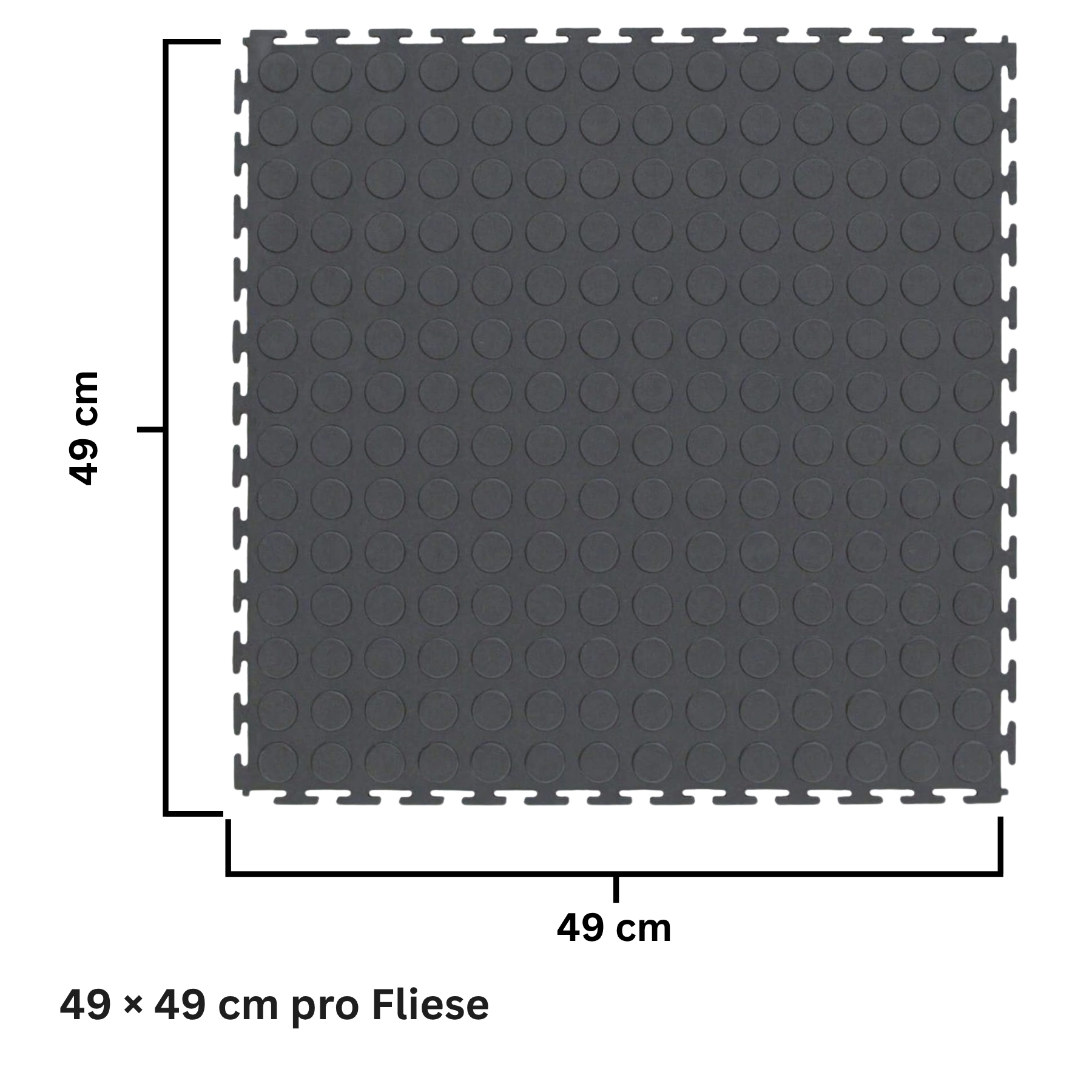 Flexi-Tile PVC-Garagenfliese Premium 7mm Genoppt