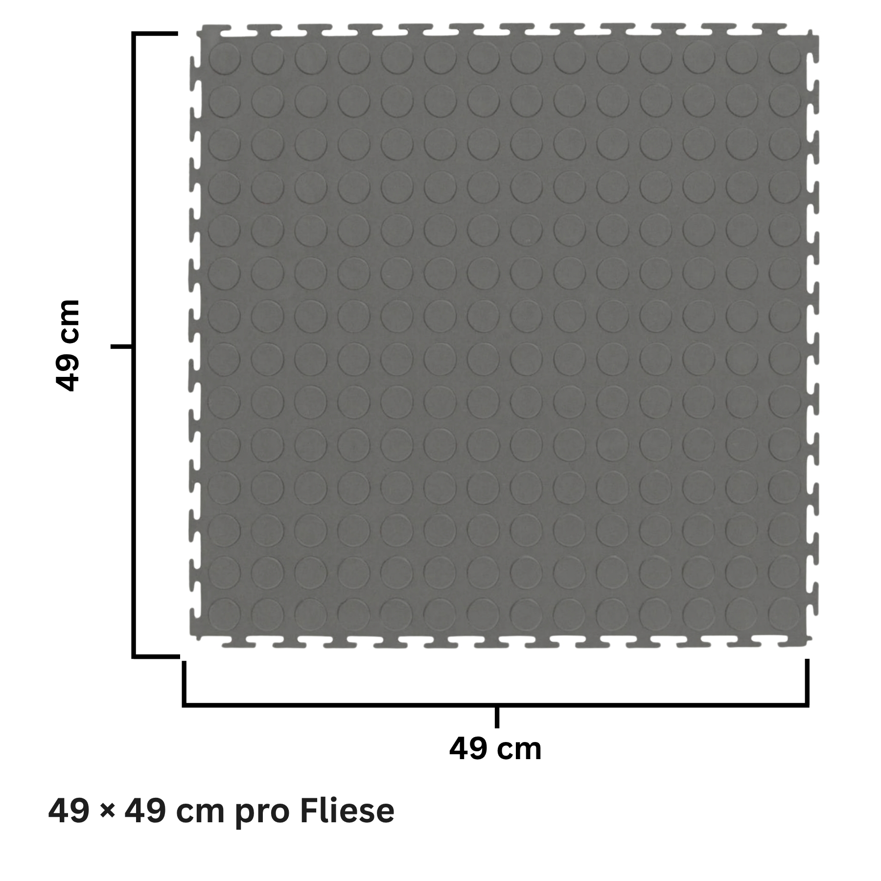 Flexi-Tile PVC-Garagenfliese Premium 4,5mm Genoppt