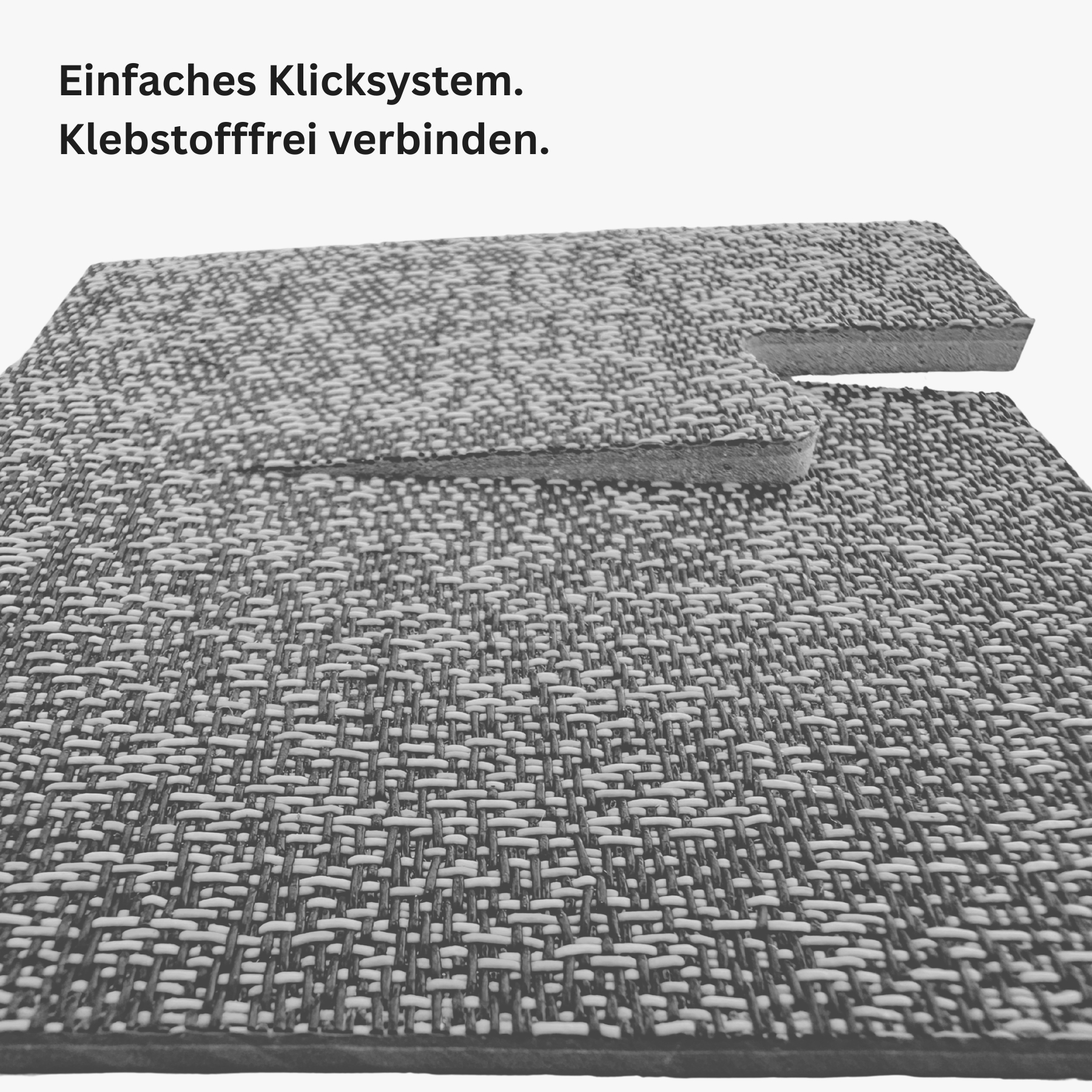 LS Floor Connect Textiloptik Webstruktur Hellgrau
