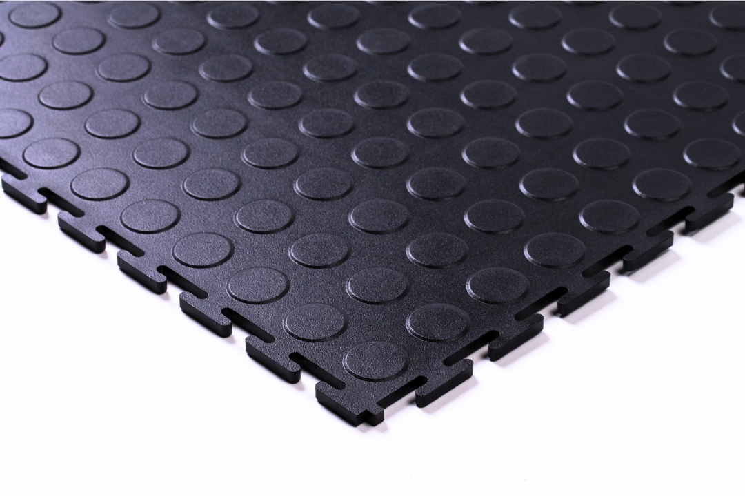 PVC Klickfliese Schwarz "Premium" 7 mm 