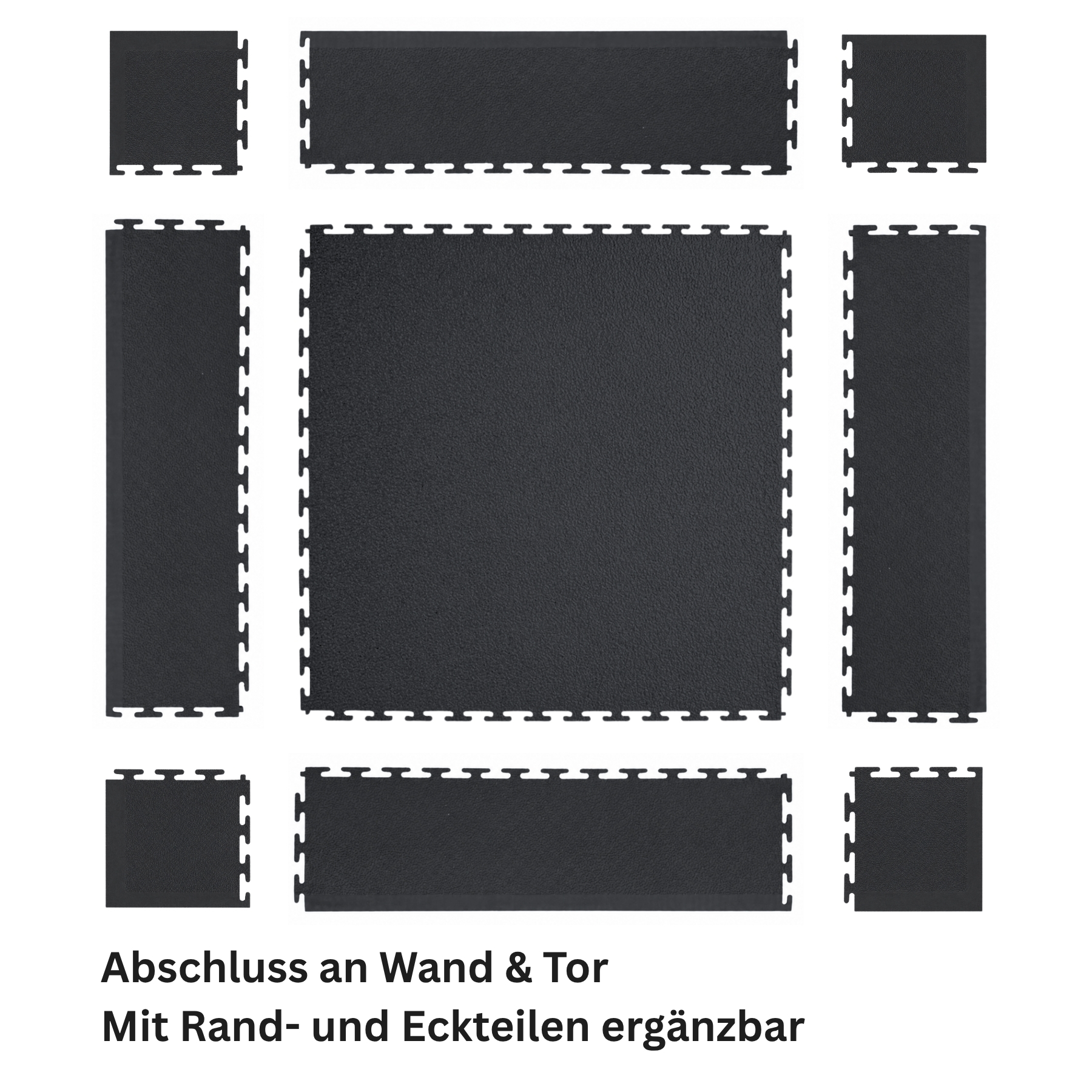Flexi-Tile PVC-Industriefliese Dunkelgrau 4,5mm