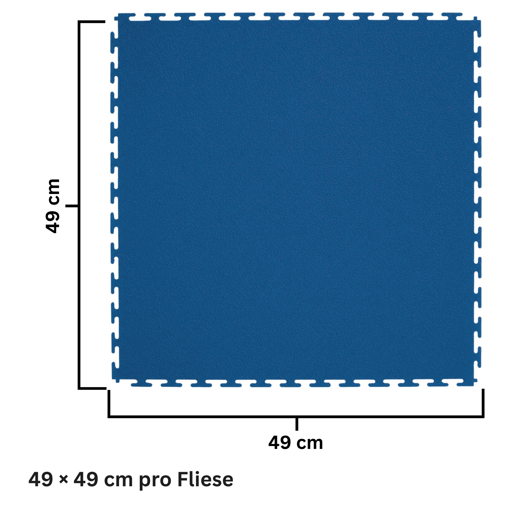 PVC-Garagenfliese Blau Premium 10mm
