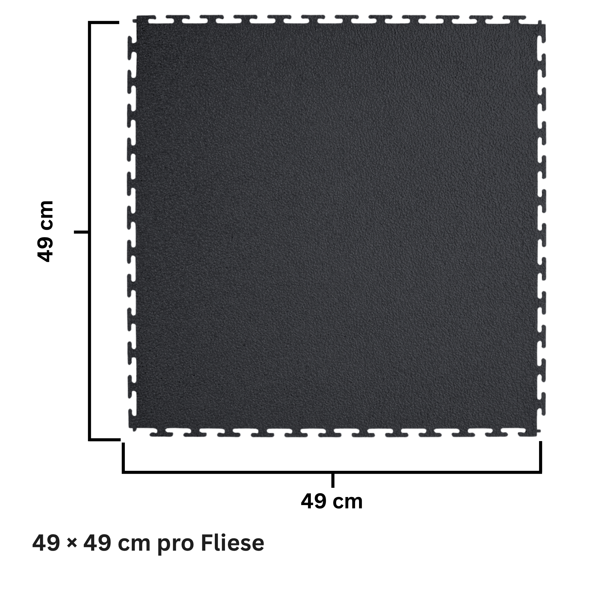 Flexi-Tile PVC-Garagenfliese Anthrazit Premium 4,5mm