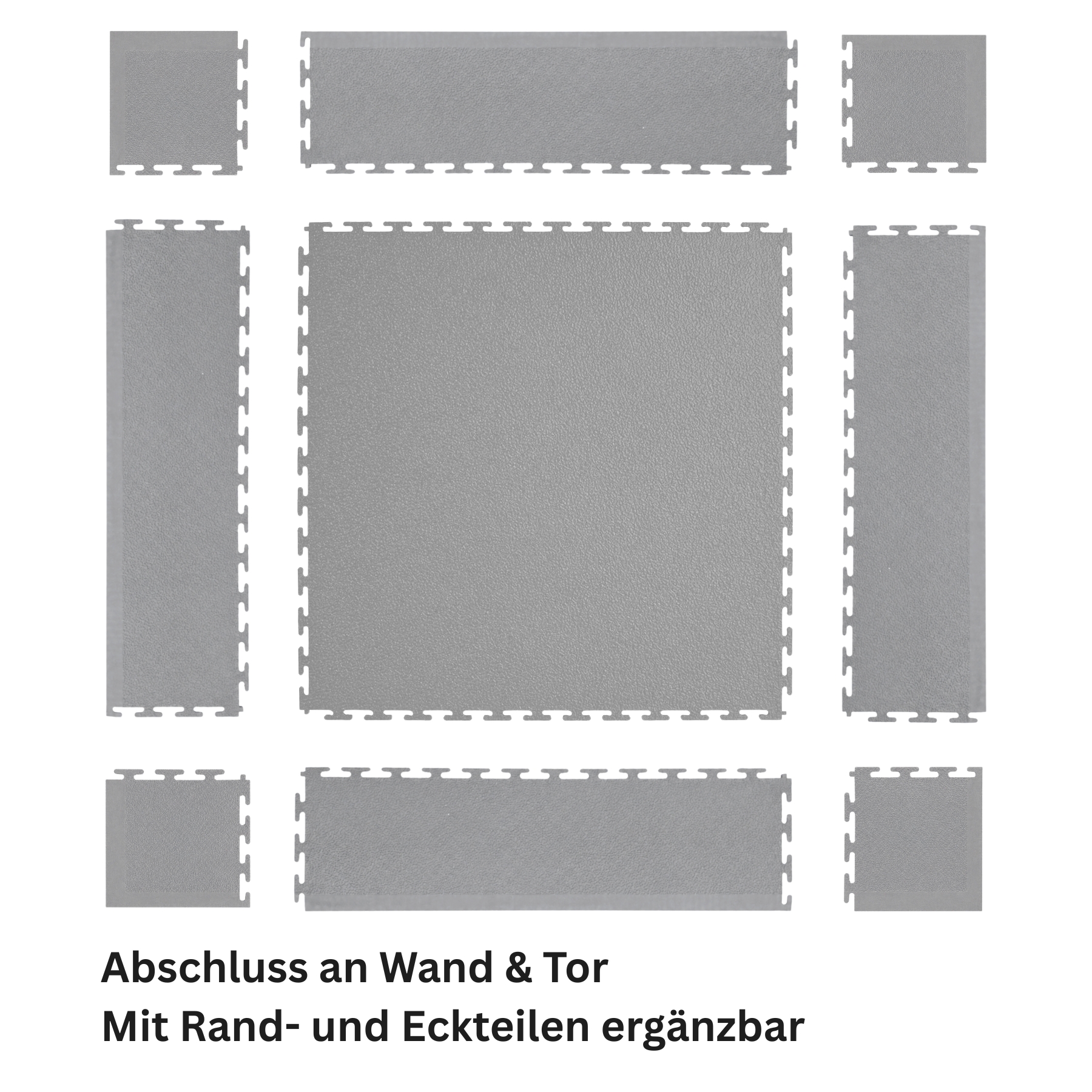 Flexi-Tile PVC-Garagenfliese Hellgrau 4,5mm