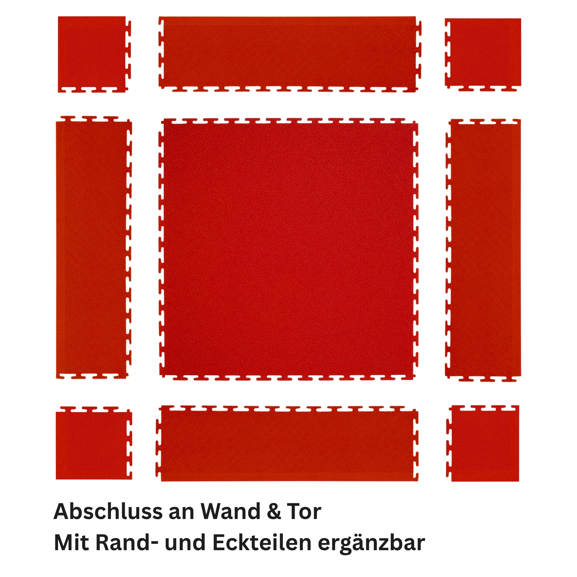 Flexi-Tile PVC-Garagenfliese Rot Premium 4,5mm