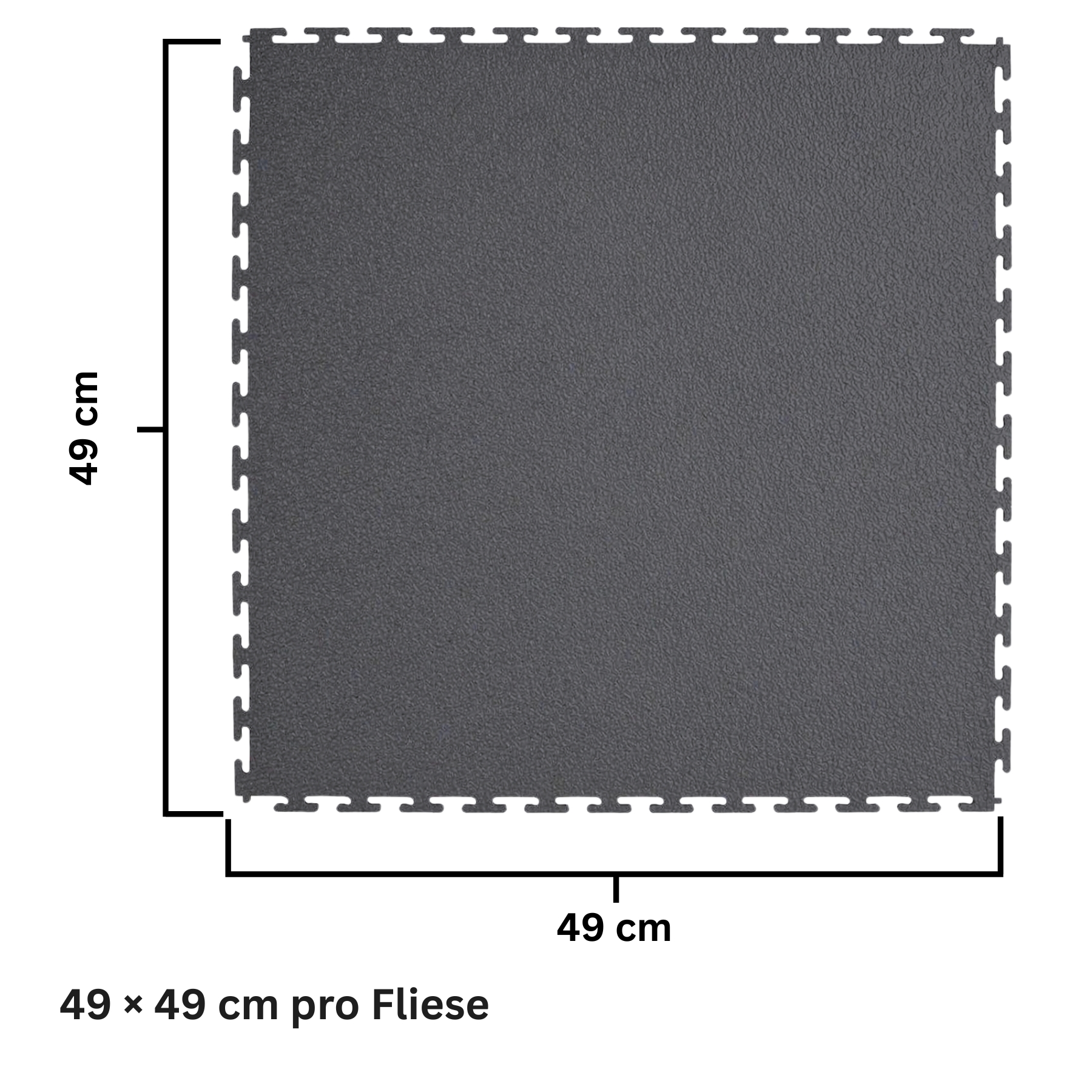 Flexi-Tile PVC-Garagenfliese Dunkelgrau 4,5mm