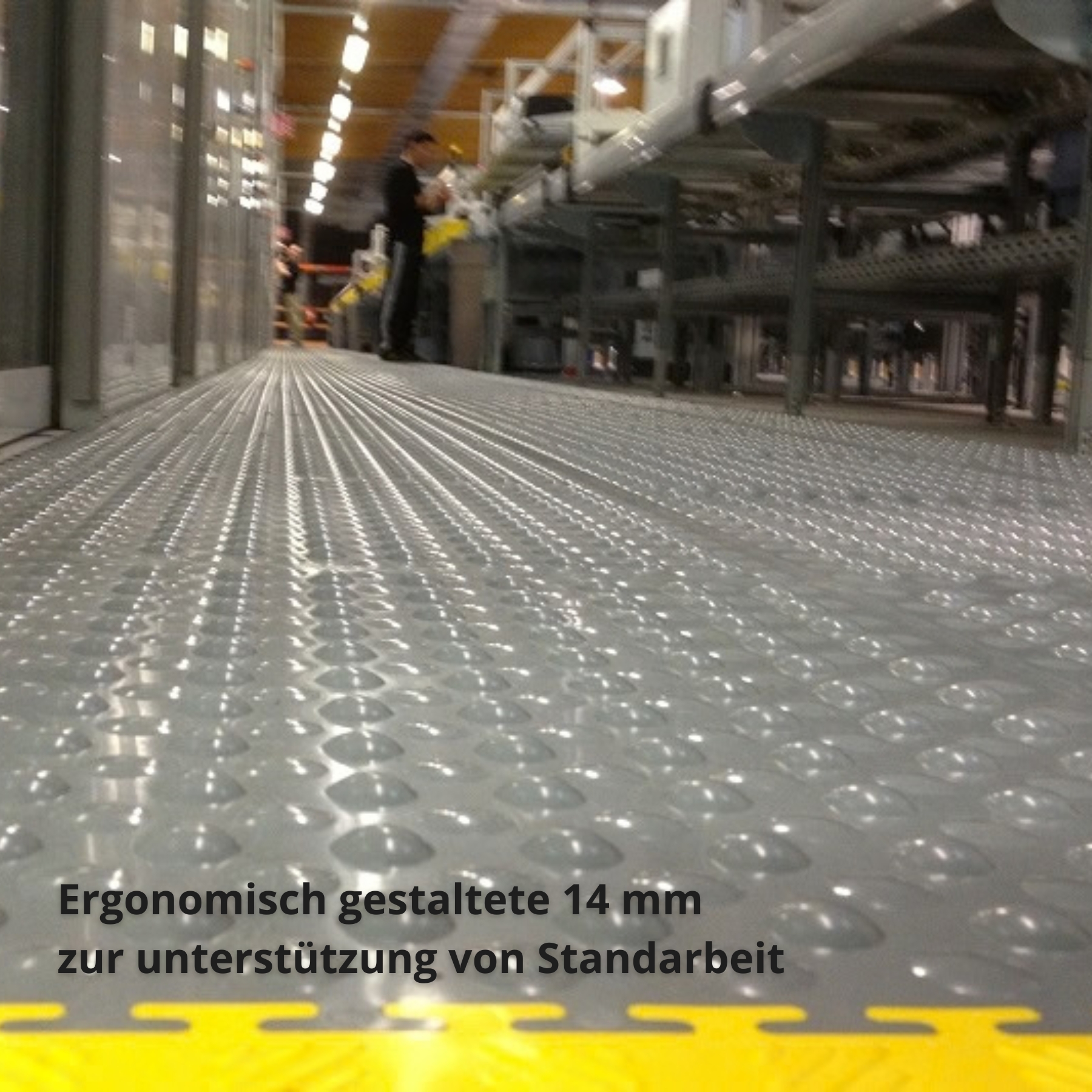 Flexi-Tile PVC Klickfliese Comfort Schwarz 14mm