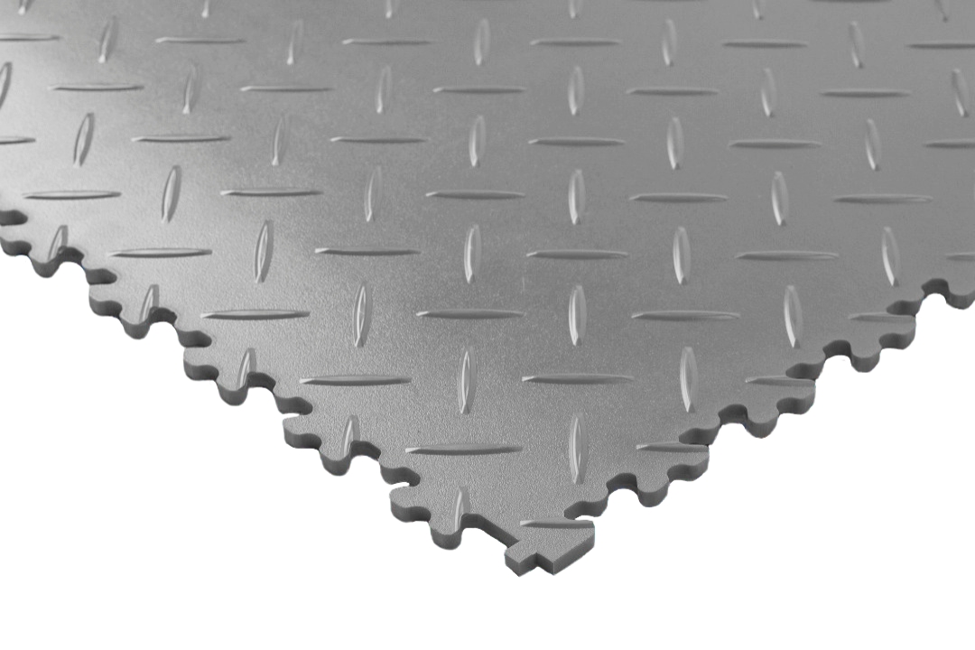PVC-Industriefliese Hellgrau Premium 7mm 