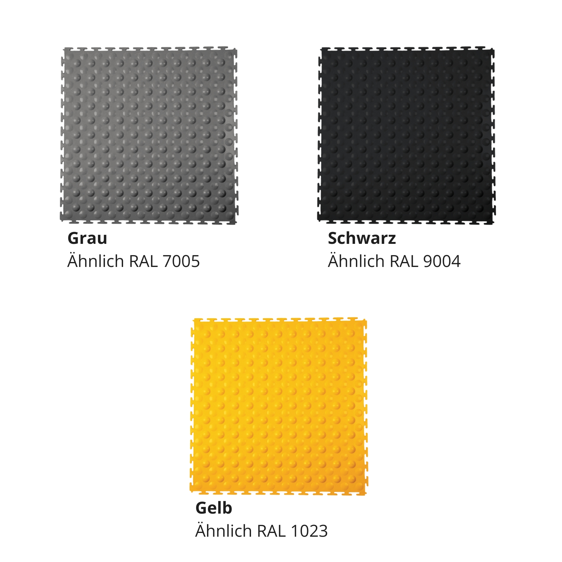 Flexi-Tile PVC Klickfliese Comfort Schwarz 14mm
