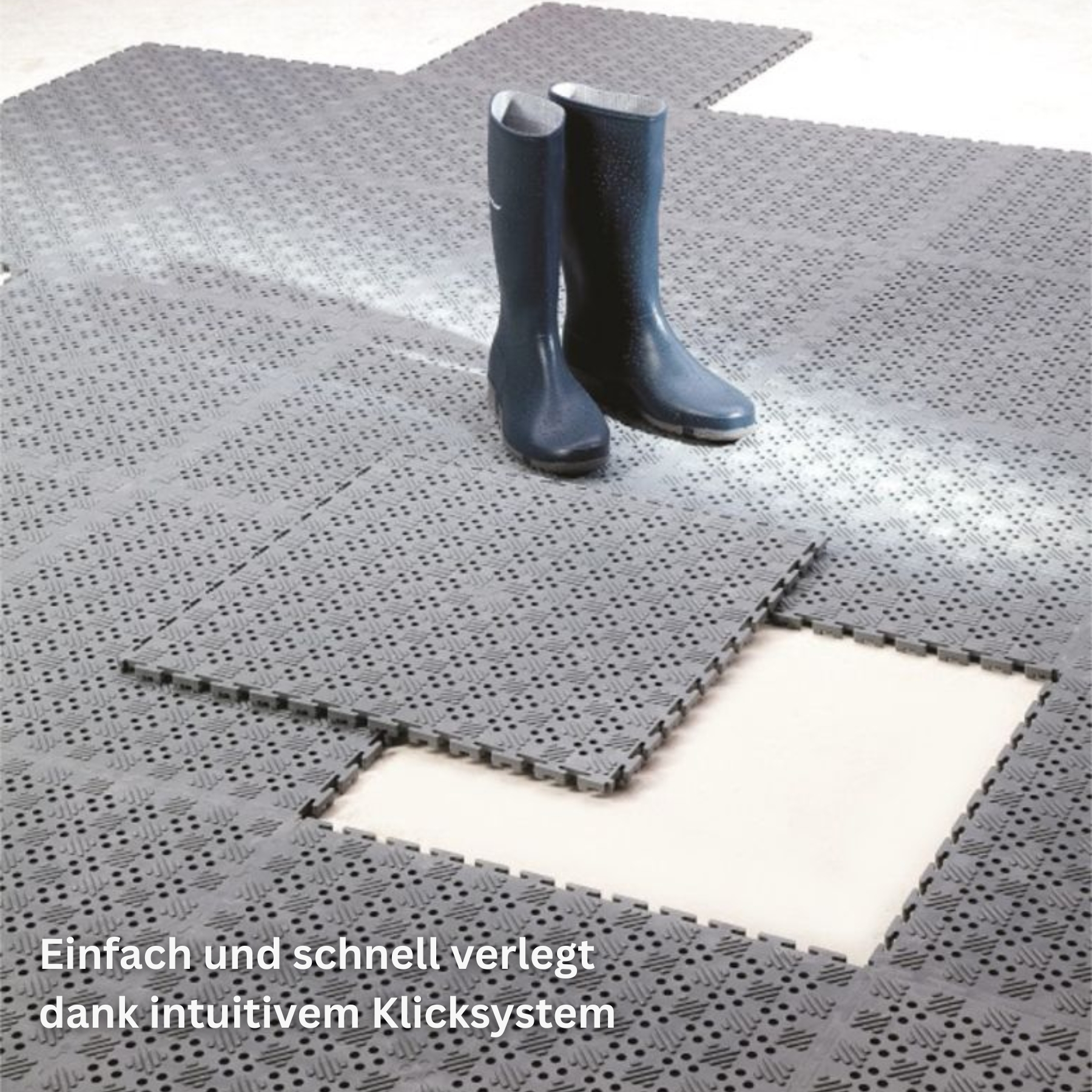 Flexi-Tile PVC Klickfliese Open Grau 14mm