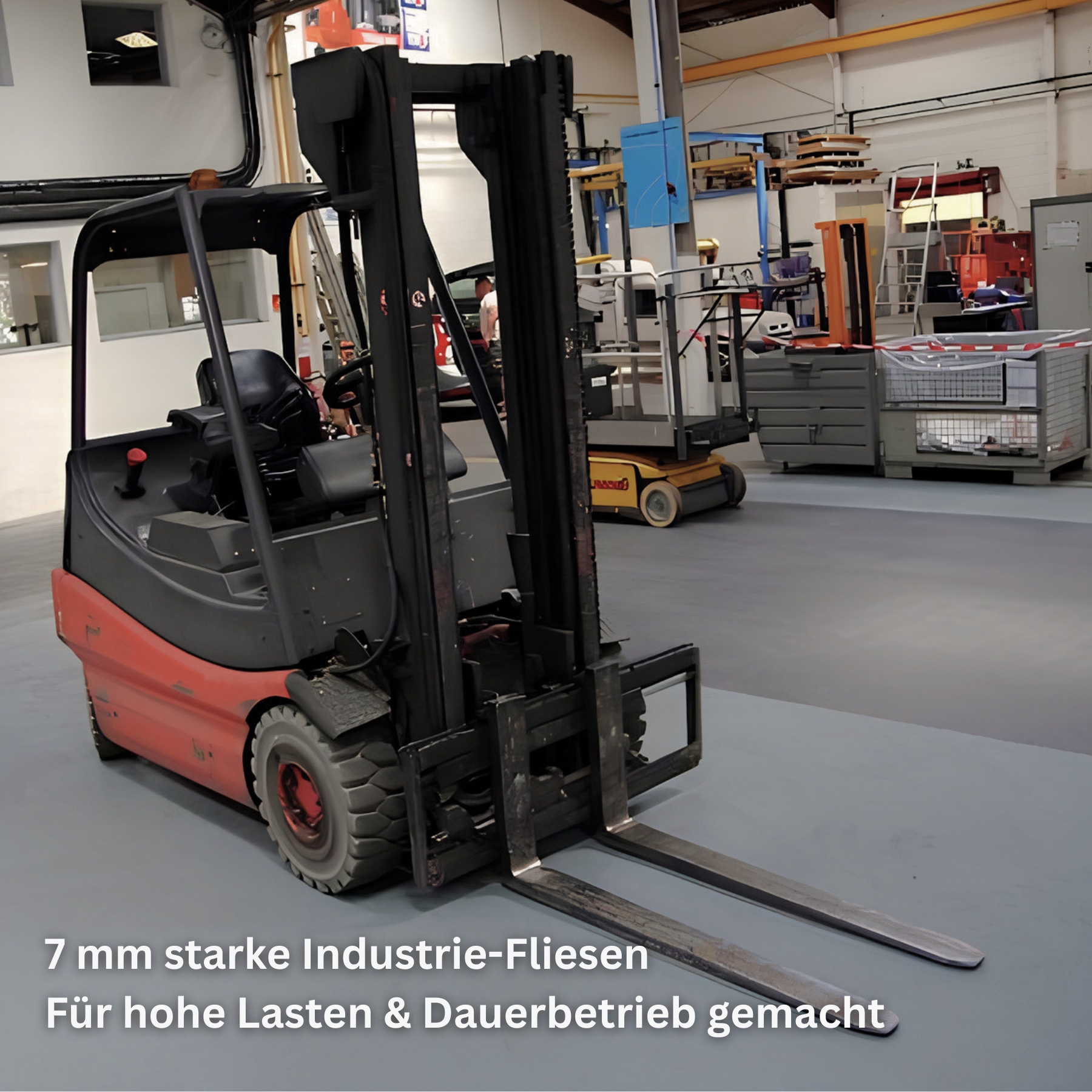 Flexi-Tile Industriefliesen Paket Dunkelgrau 7 mm | ca. 25 m²