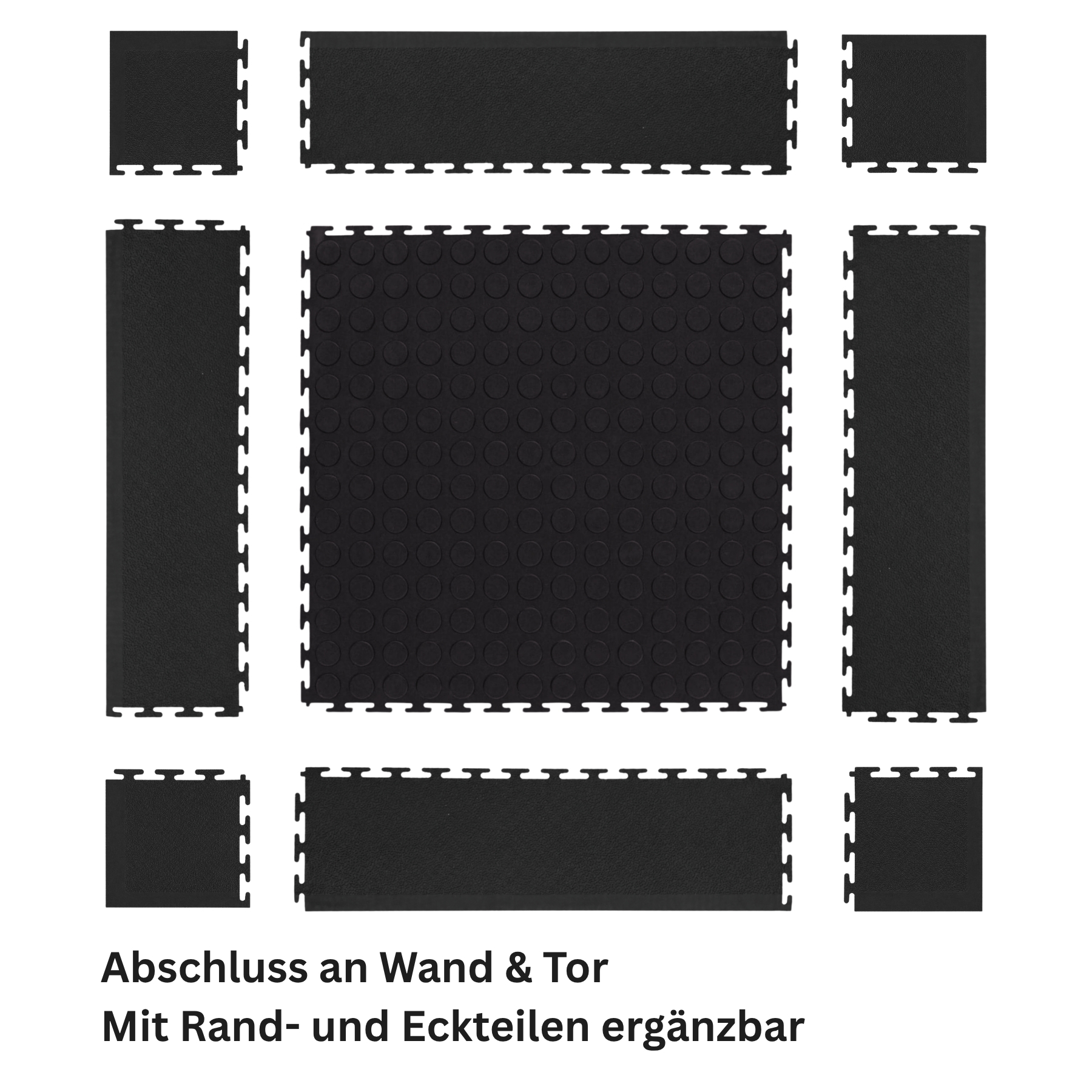 Flexi-Tile PVC-Industriefliese 4,5mm Genoppt