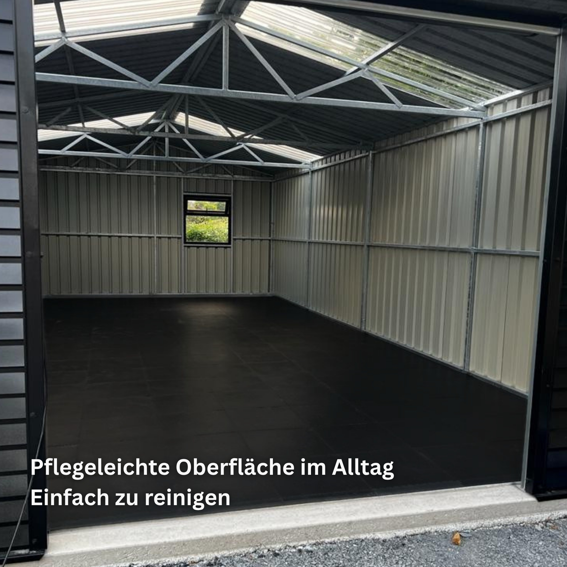 Flexi-Tile PVC-Garagenfliese Schwarz Premium 4,5mm