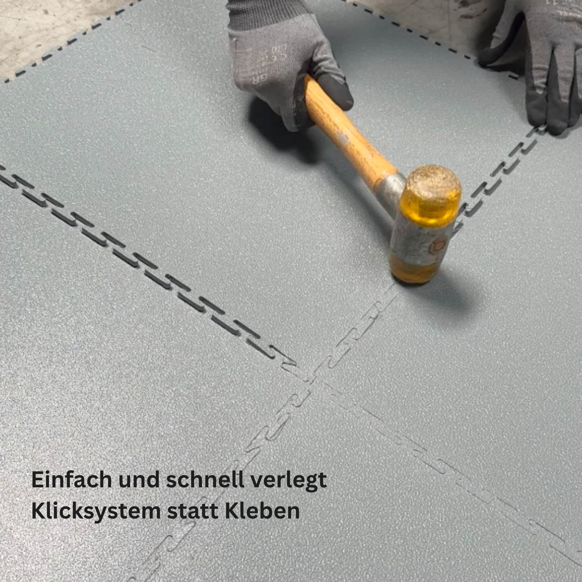 Flexi-Tile PVC-Garagenfliese Schwarz Premium 4,5mm