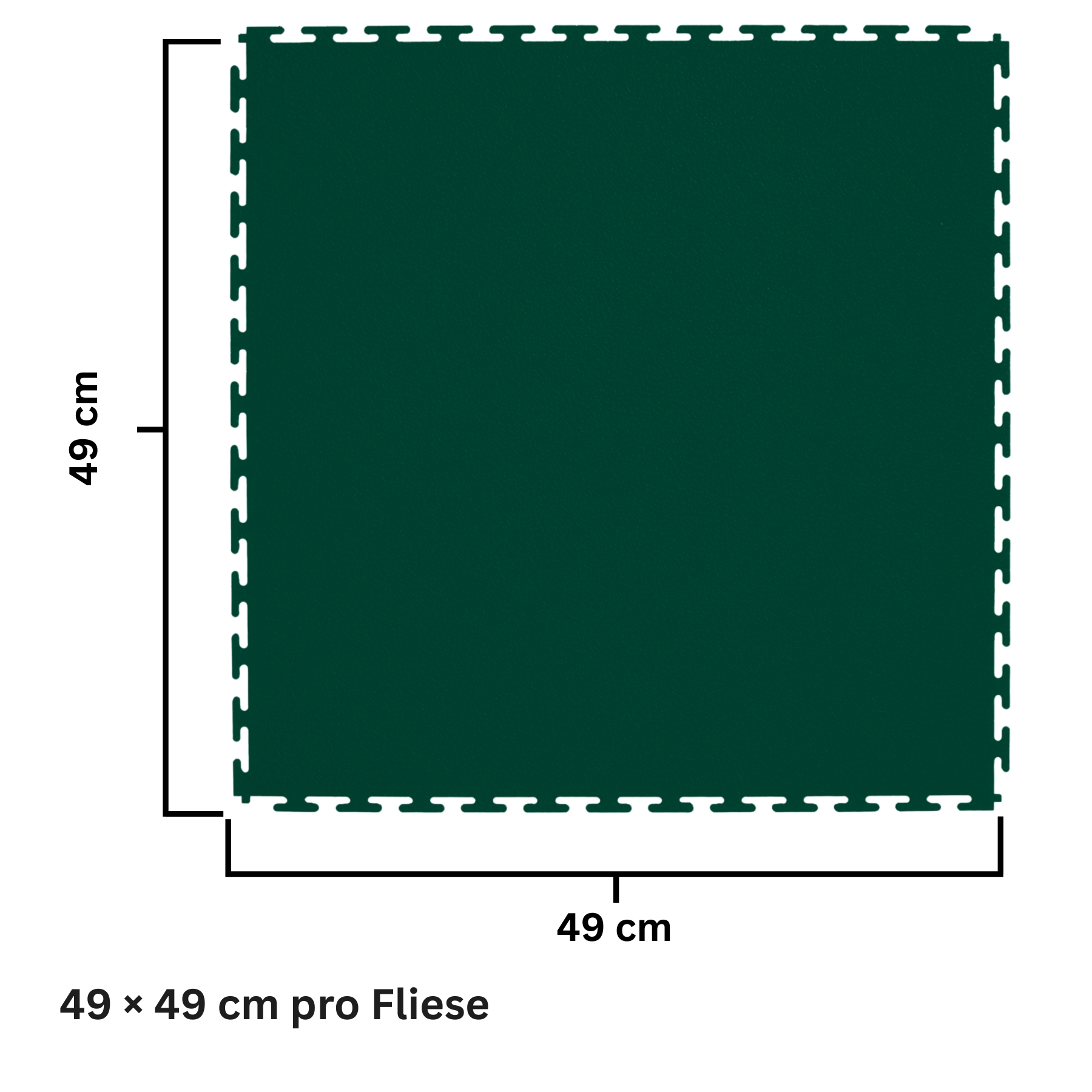 Flexi-Tile PVC-Garagenfliese Grün Premium 7mm