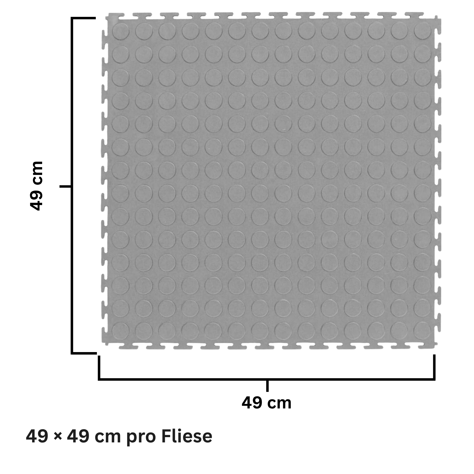 Flexi-Tile PVC-Garagenfliese Hellgrau 4,5mm