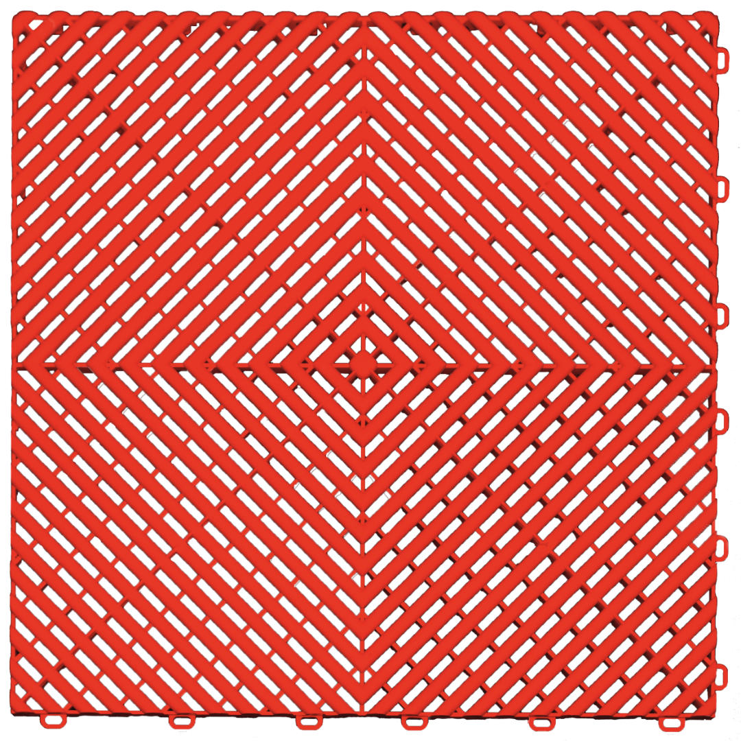 Ribtrax Pro Garagenfliese in Rot