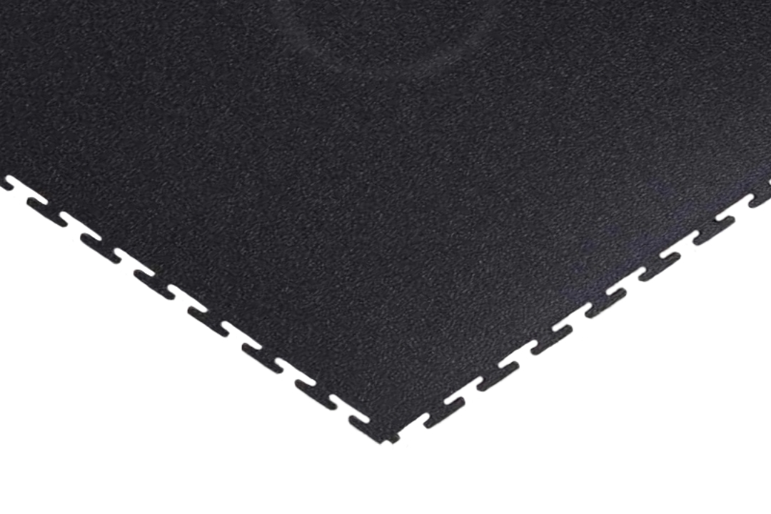 PVC Klickfliese  Schwarz "Recycelt" 7 mm 