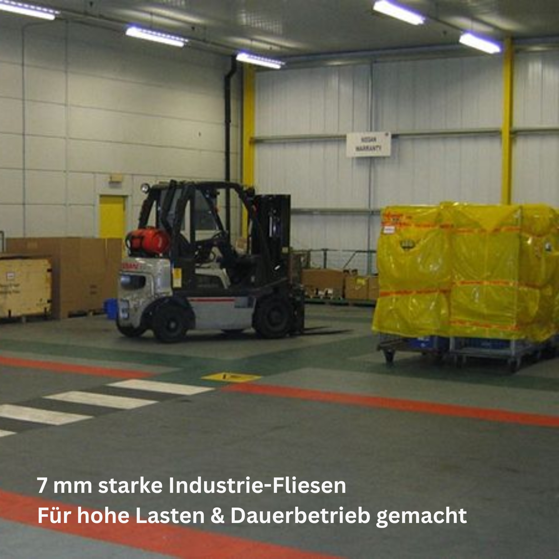 Flexi-Tile PVC-Industriefliese Rot Premium 7mm