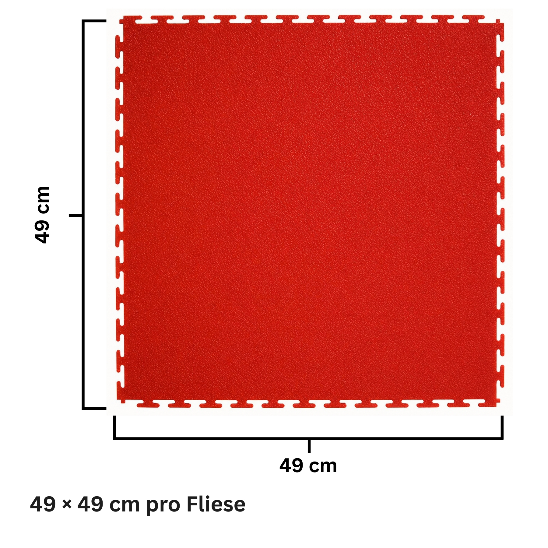 Flexi-Tile PVC-Garagenfliese Rot Premium 7mm