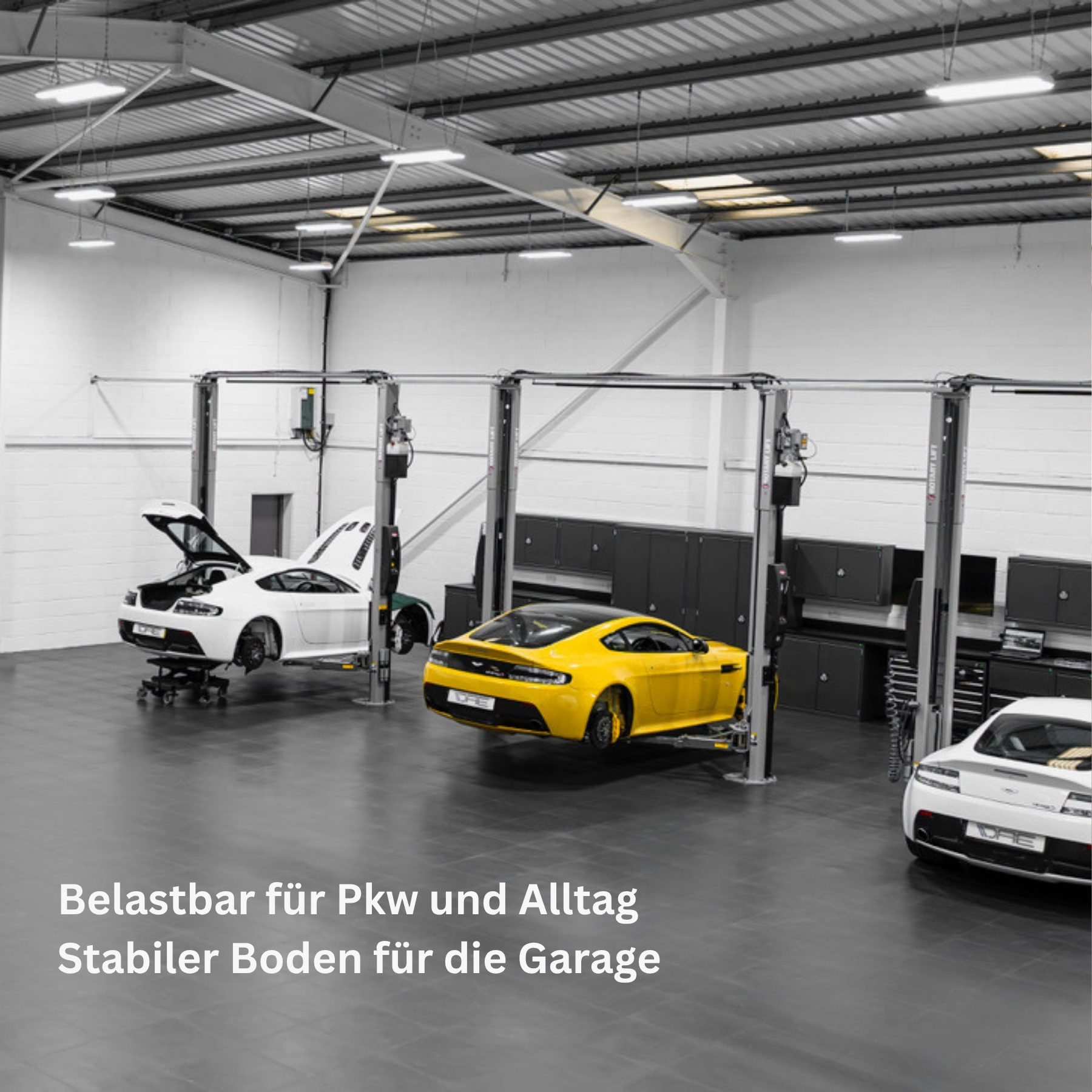 Flexi-Tile PVC-Garagenfliese Dunkelgrau Premium 7mm