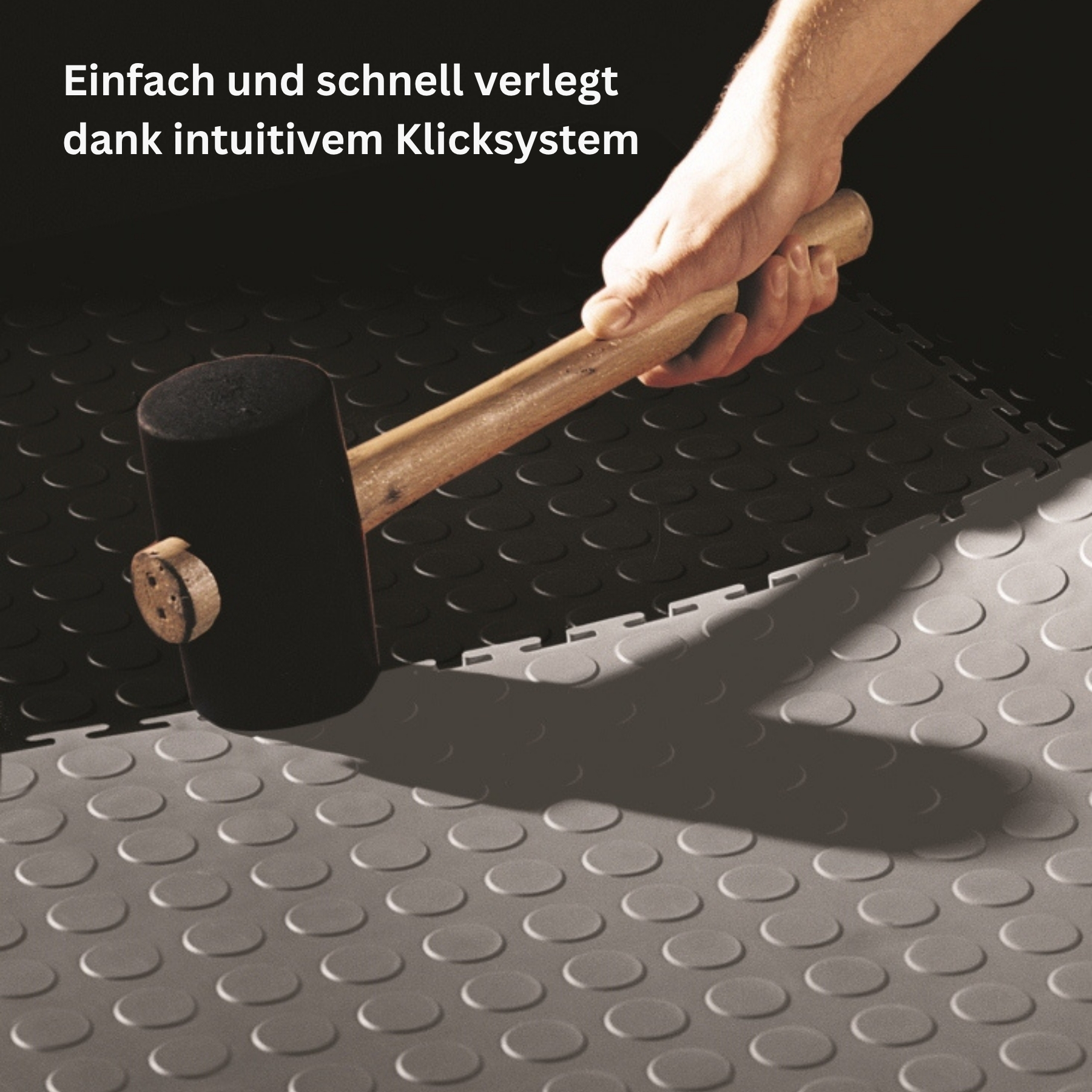 Flexi-Tile PVC-Industriefliese Premium 7mm Genoppt