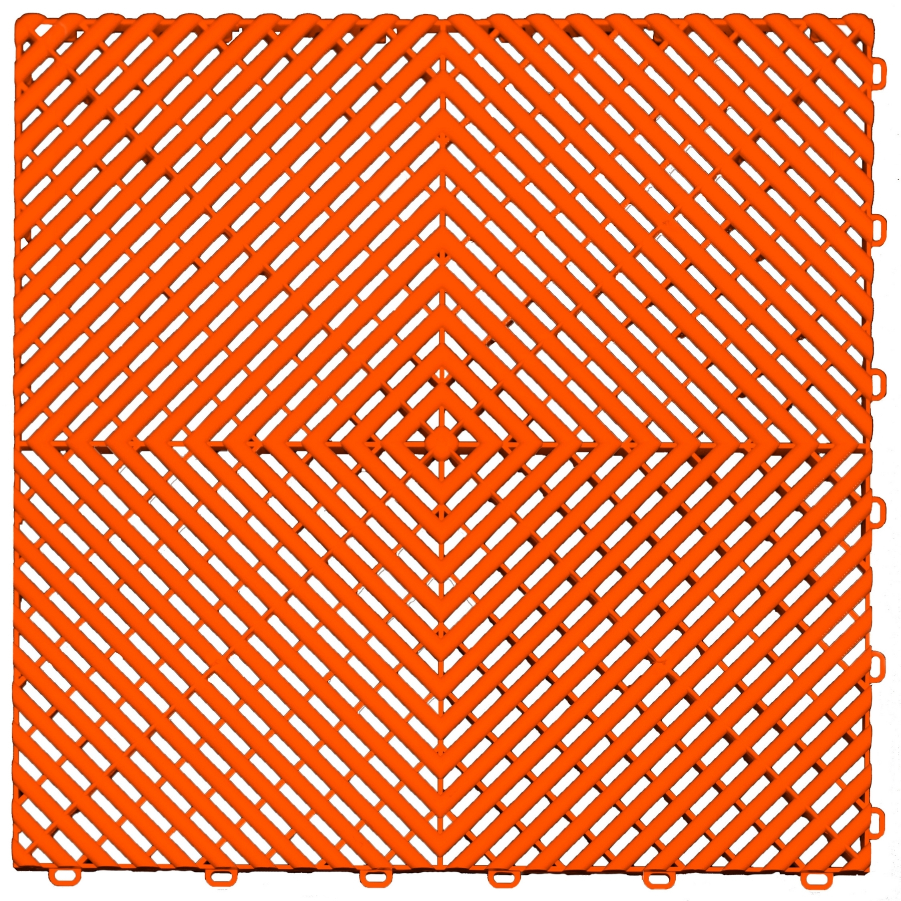 Ribtrax Pro Klickfliese  Orange Gitter Rund