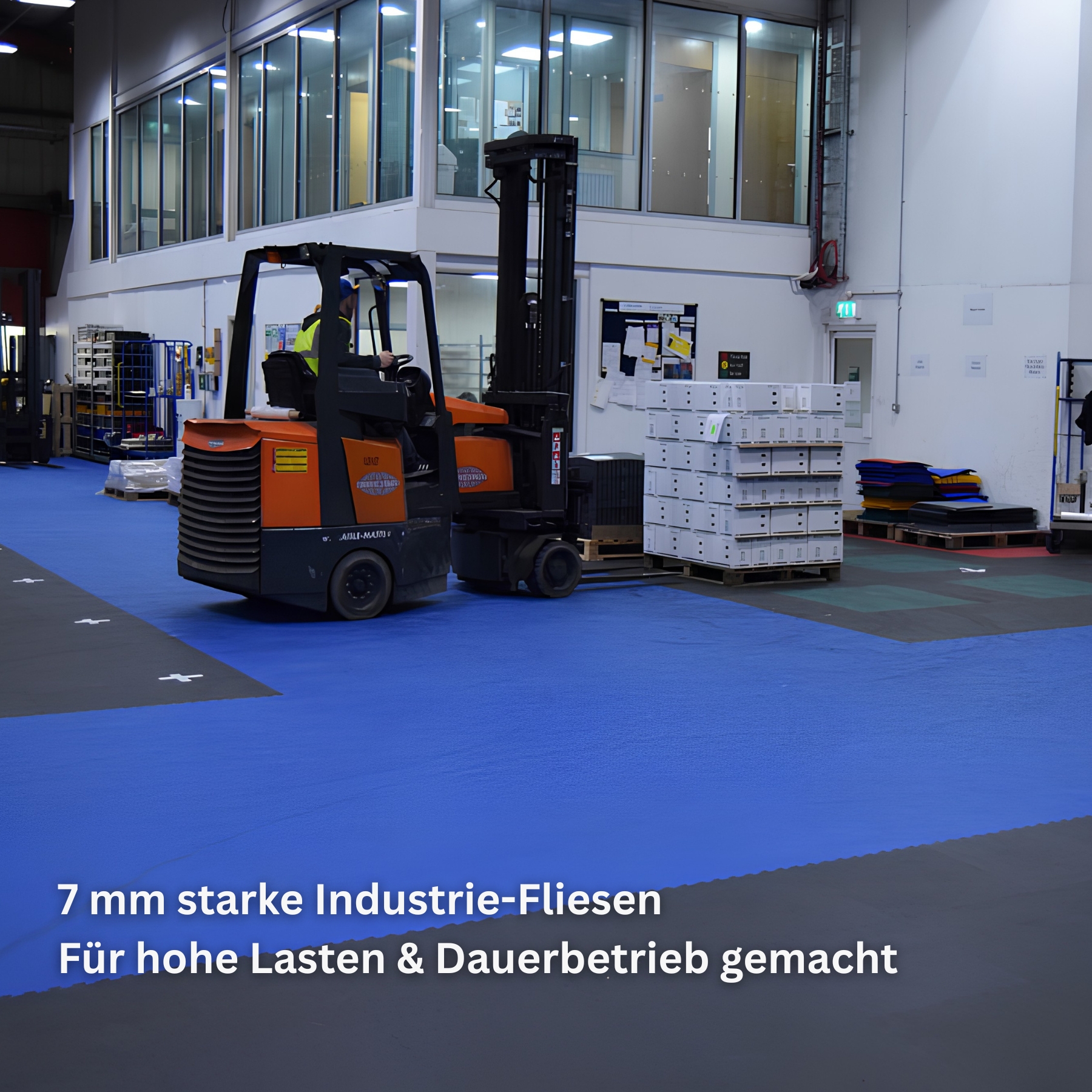 Flexi-Tile PVC-Industriefliese Dunkelgrau 7mm