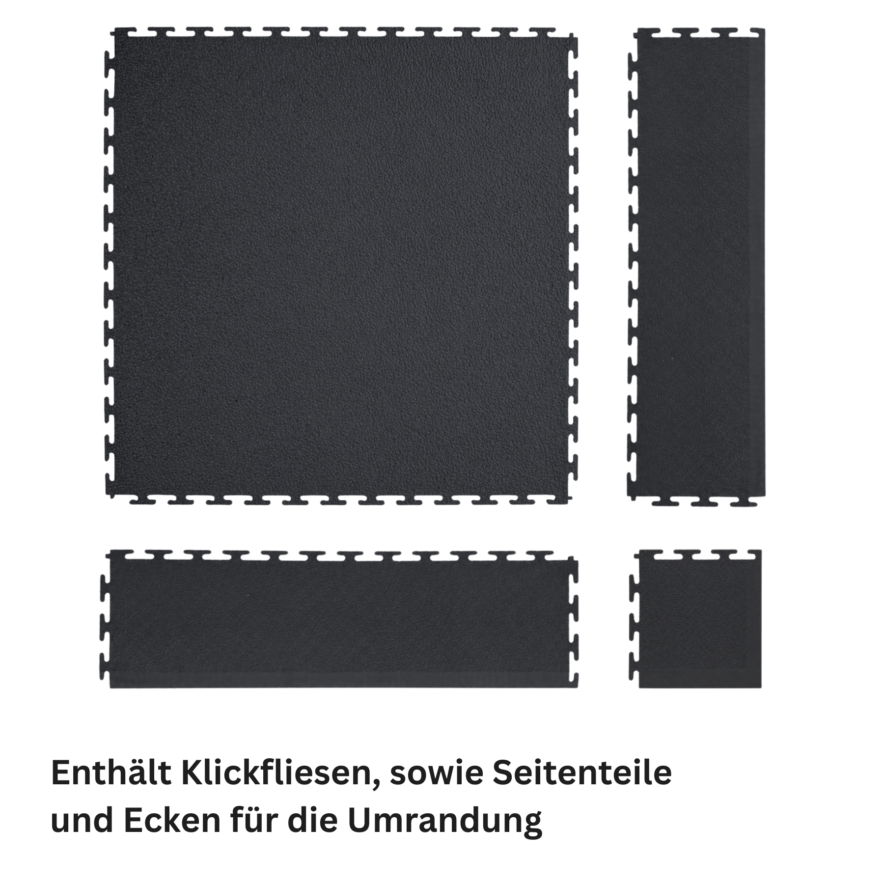 Flexi-Tile Industriefliesen Paket Dunkelgrau 7 mm | ca. 25 m²