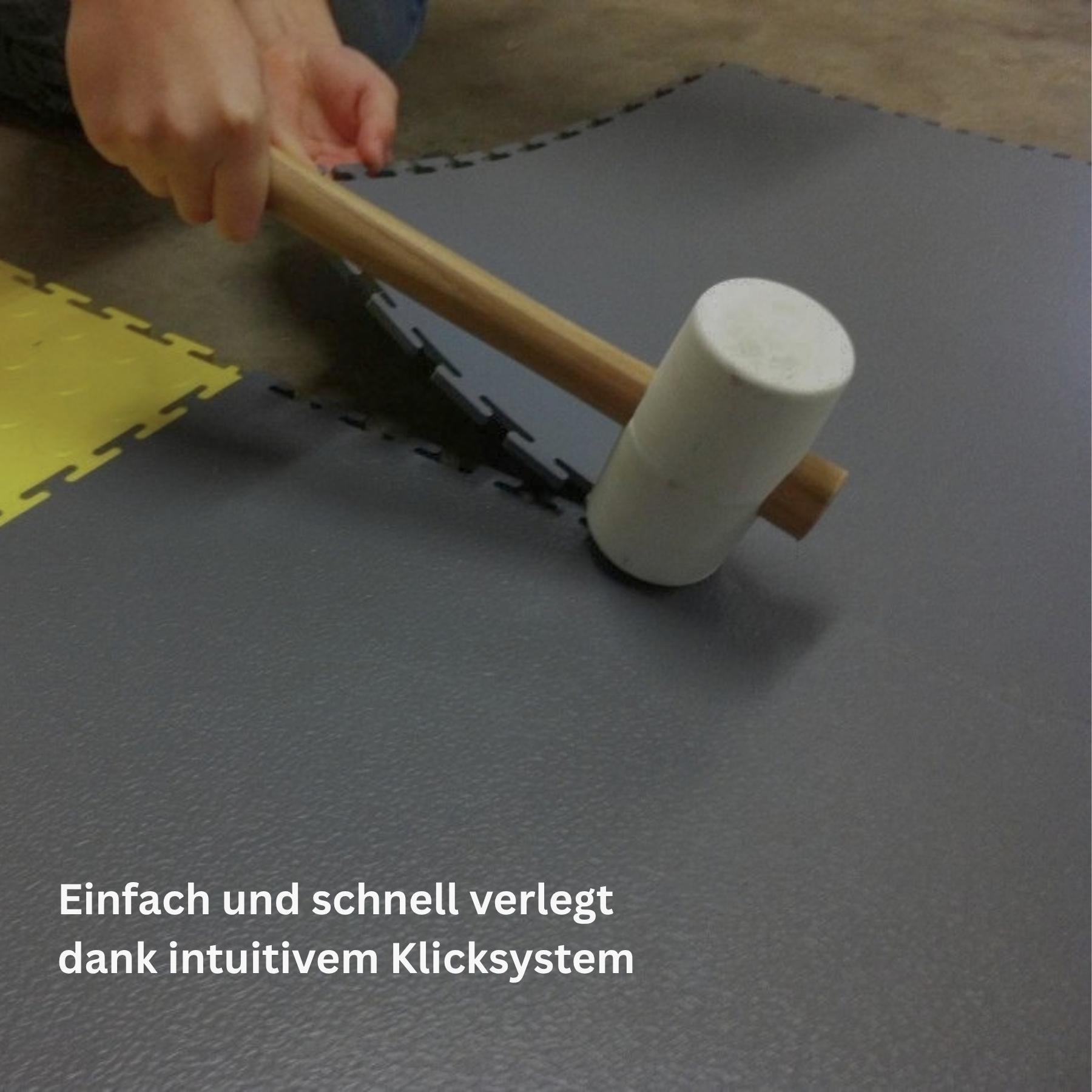 Flexi-Tile PVC Klickfliese Dunkelgrau 4,5 mm