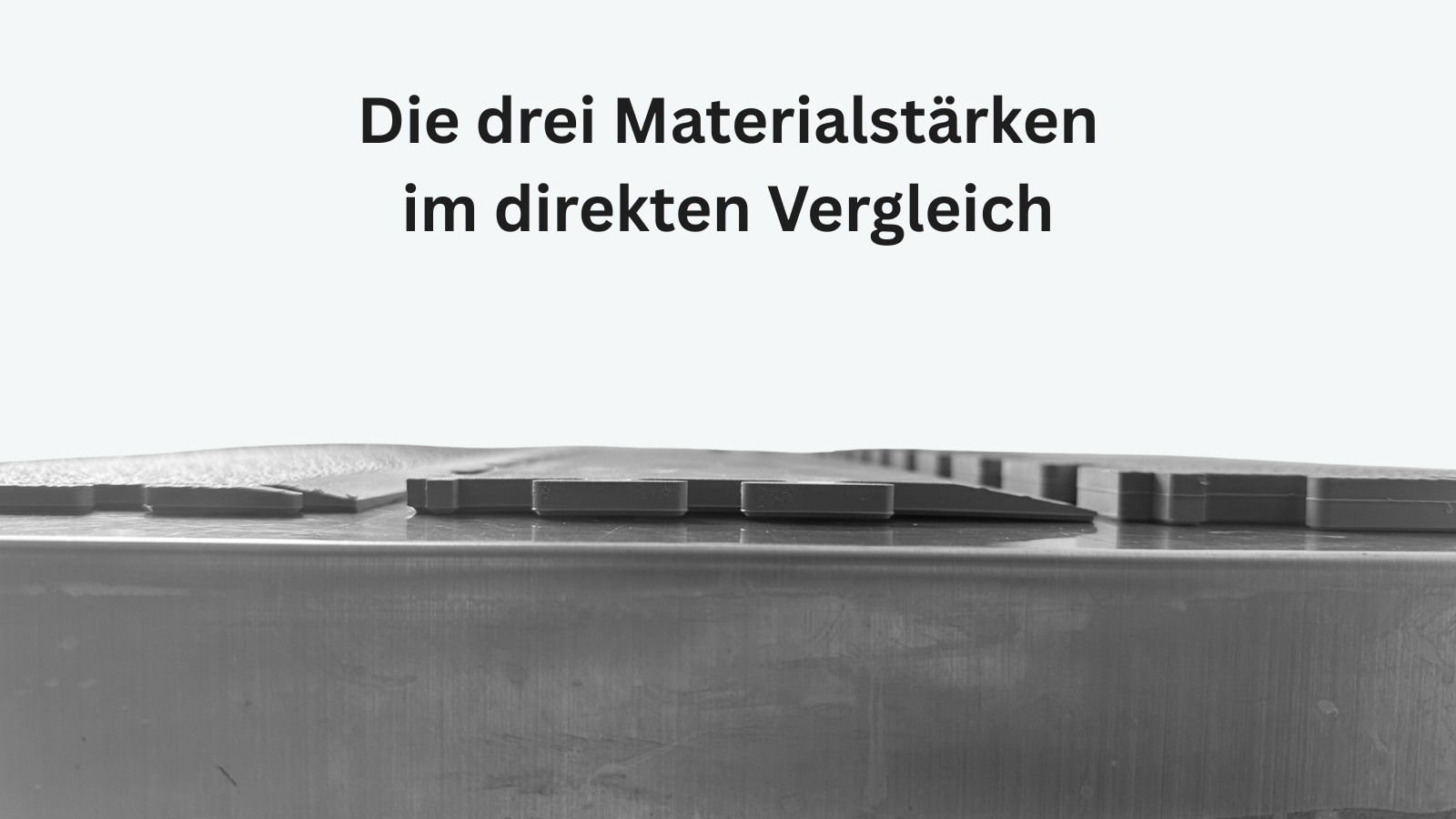 Flexi-Tile Seitenteile in 4,5 mm, 7 mm und 10 mm im Höhenvergleich