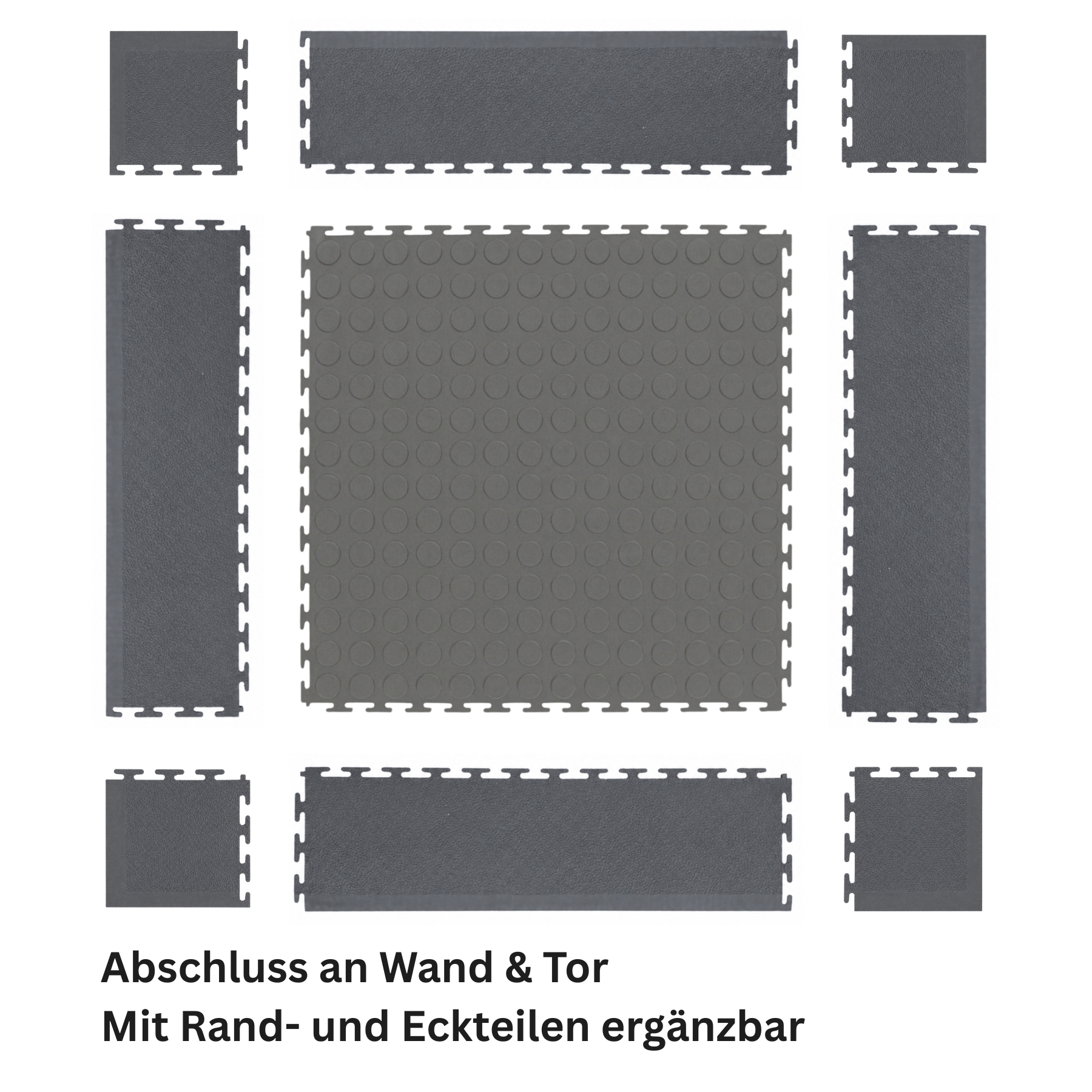 Flexi-Tile PVC-Garagenfliese Premium 4,5mm Genoppt