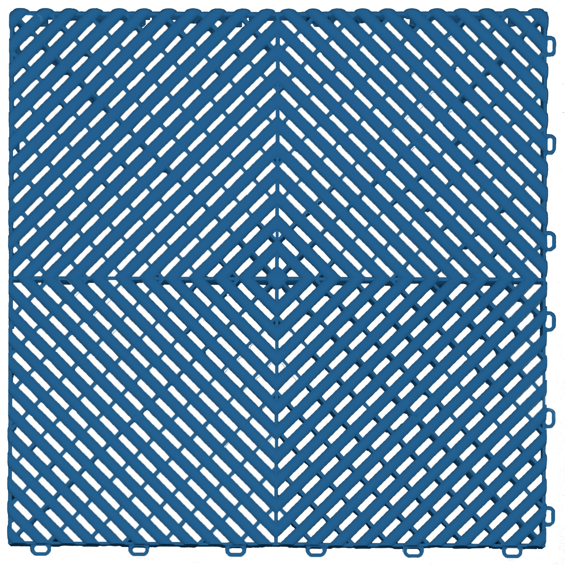 Ribtrax Pro Klickfliese  Ozeanblau Gitter Rund