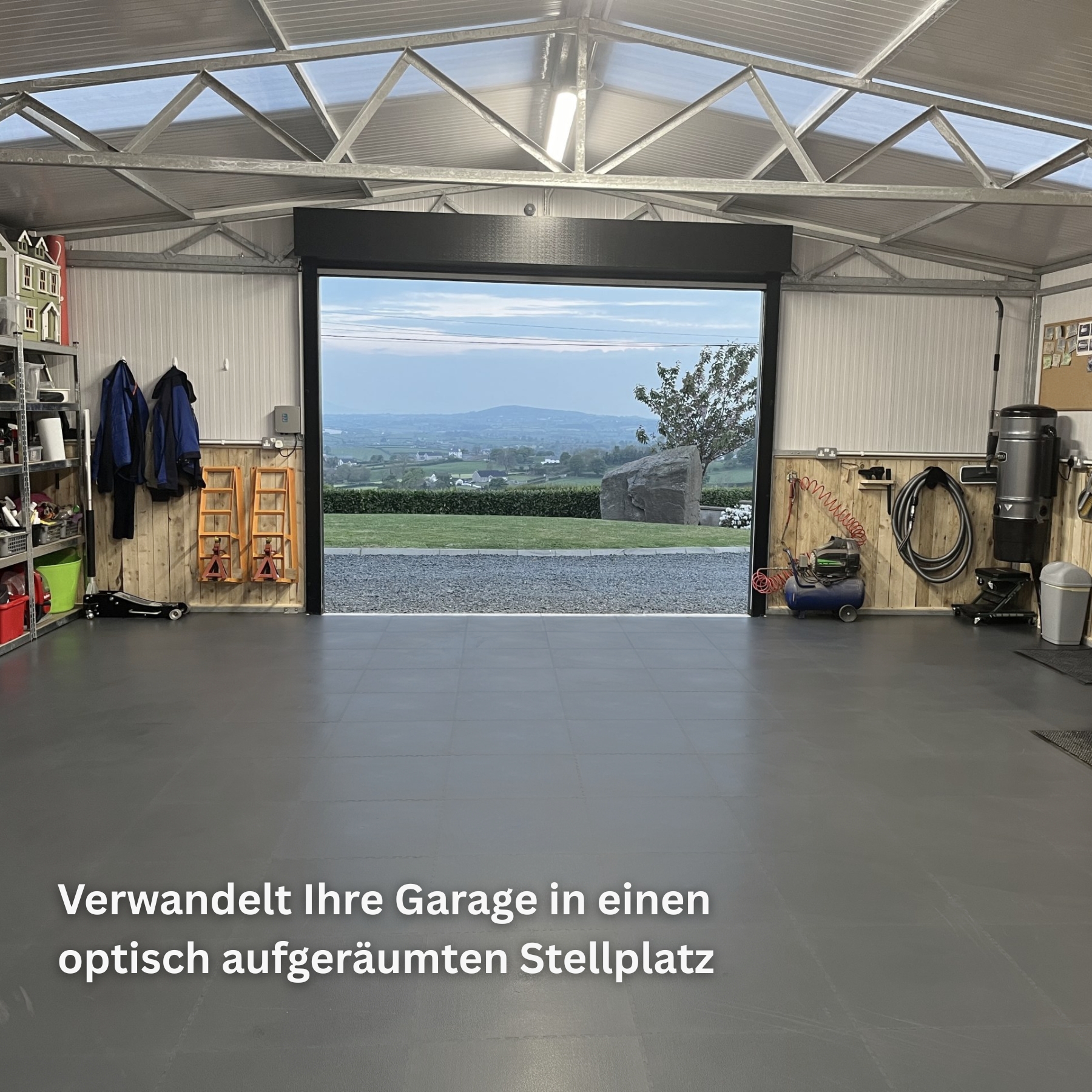 Flexi-Tile Garagenpaket 4,5 mm Dunkelgrau | ca. 36 m²
