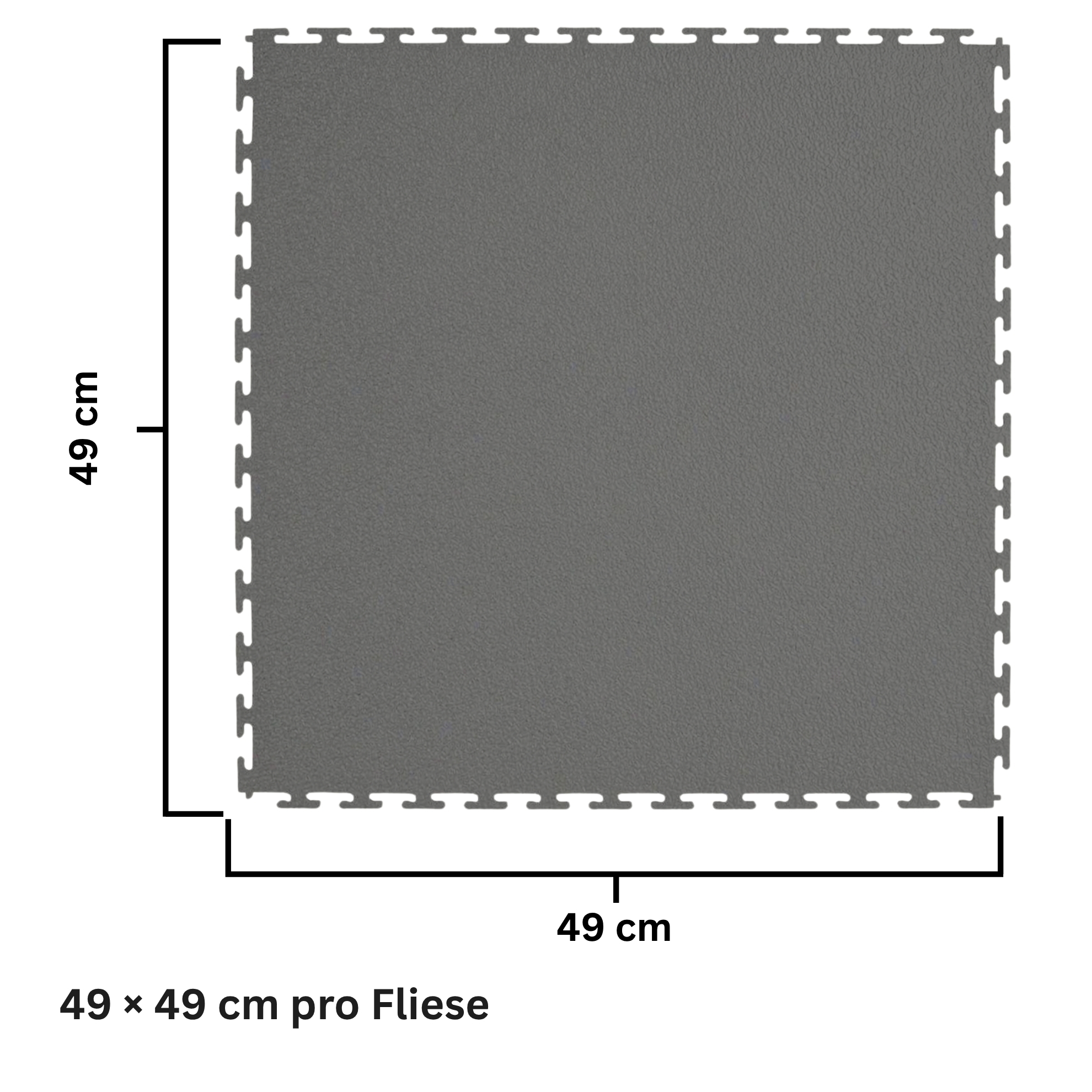 Flexi-Tile PVC-Garagenfliese Dunkelgrau Premium 4,5mm