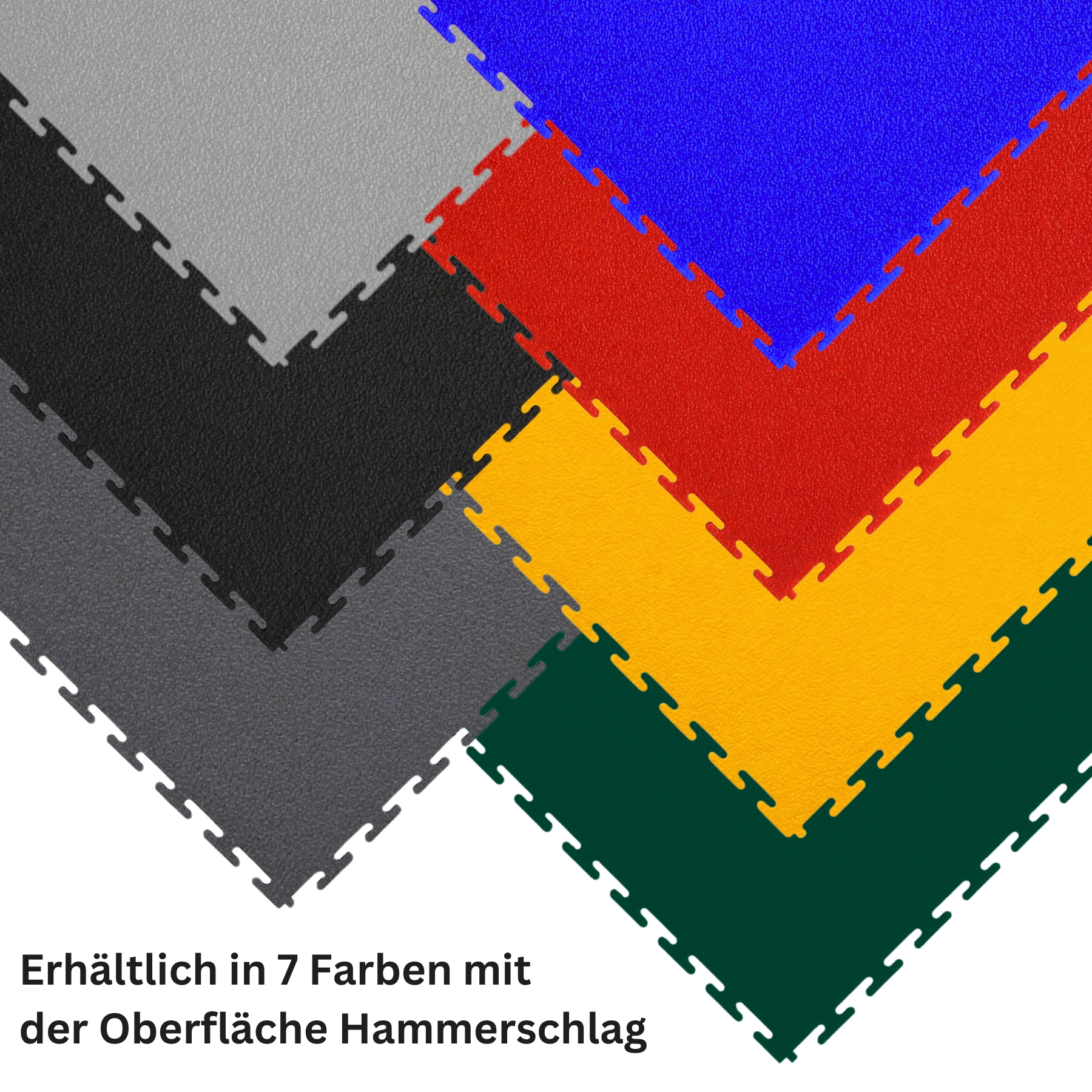Flexi-Tile PVC-Garagenfliese Schwarz Premium 4,5mm