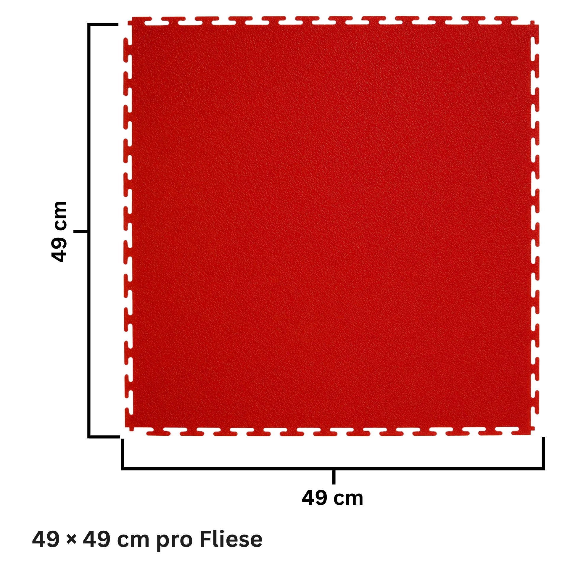 Flexi-Tile PVC-Garagenfliese Rot Premium 4,5mm