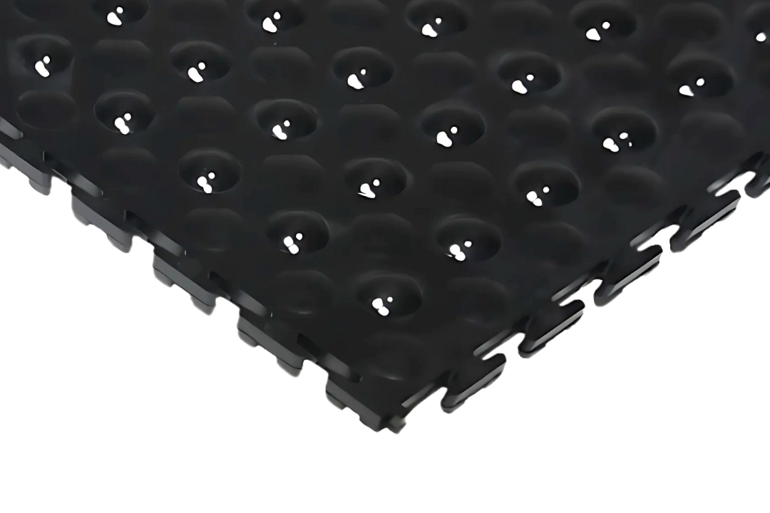 PVC Klickfliese Comfort Schwarz 14mm 